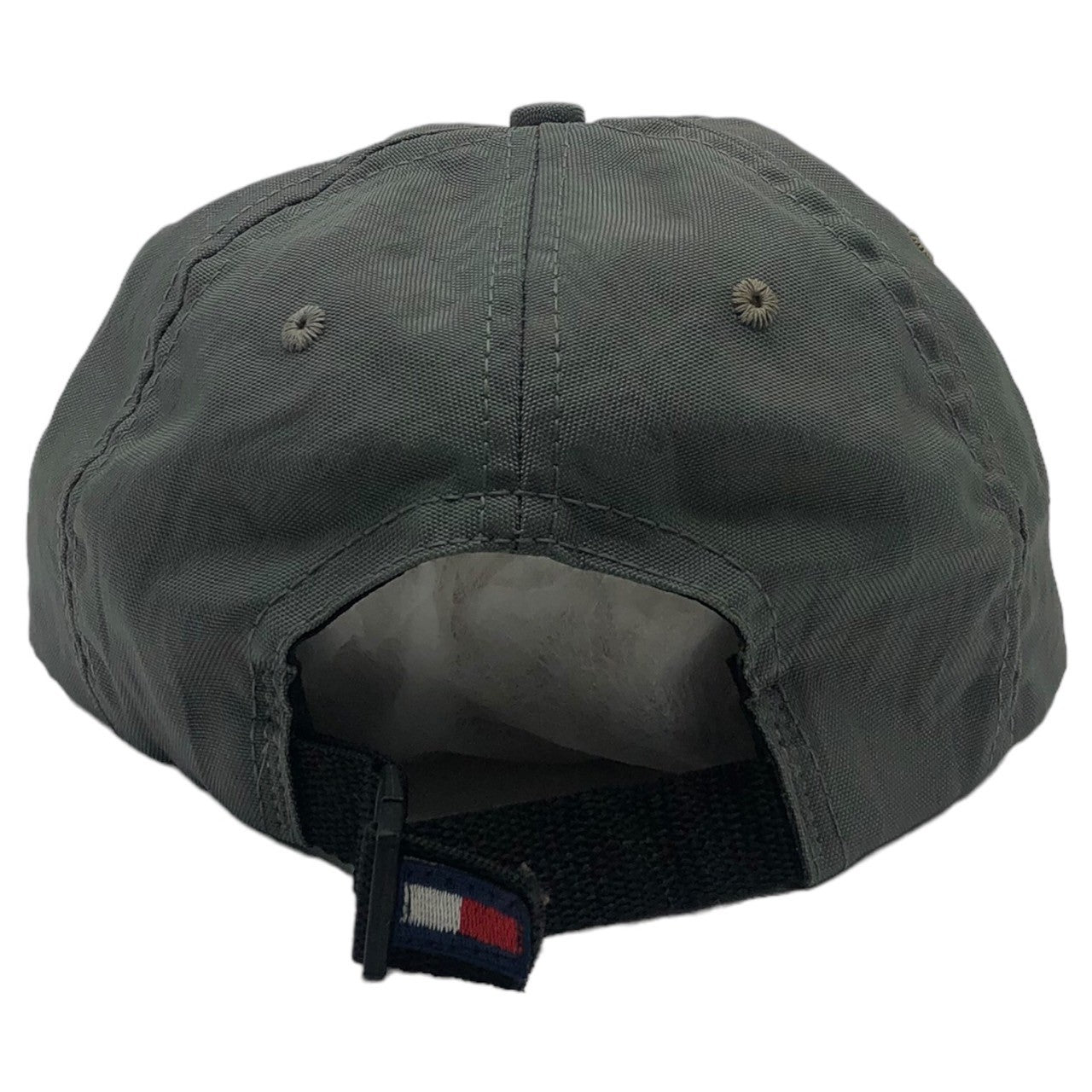 TOMMY HILFIGER(トミーヒルフィガー) 90's 6panel nylon logo cap 6パネル ナイロン ロゴ キャップ 90年代 MADE IN USA グレー