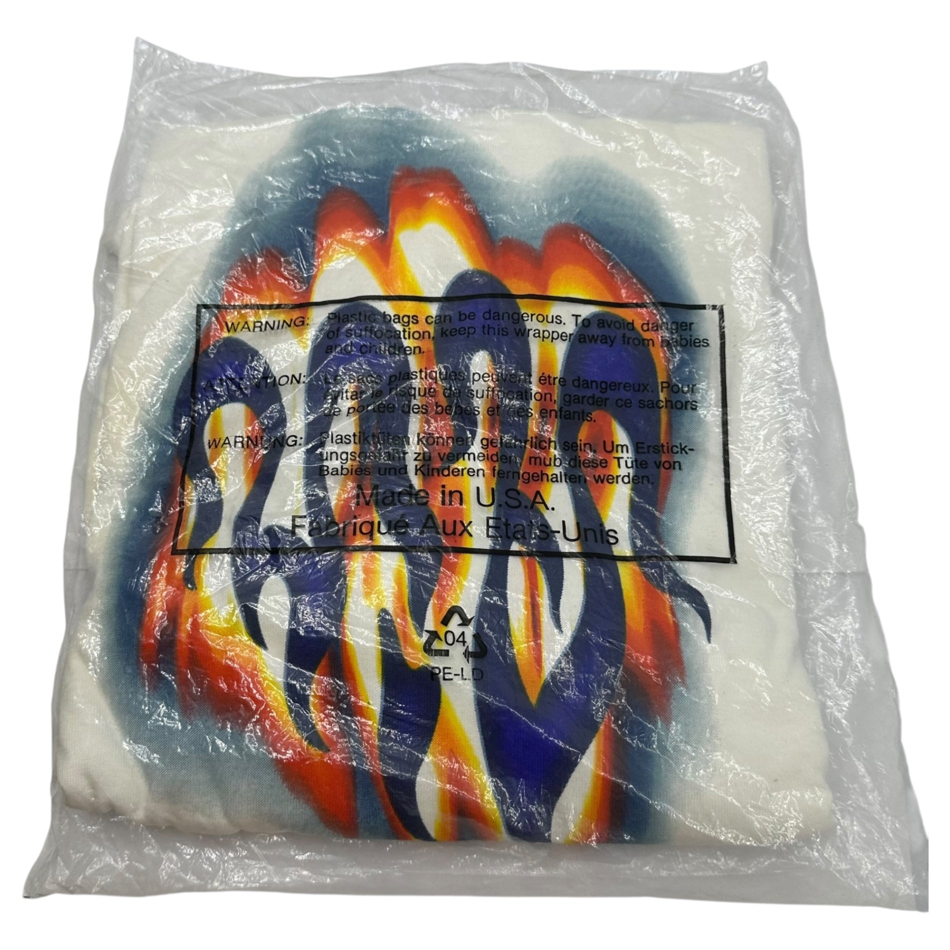 NIKE(ナイキ) 1996 AIR BAKIN Fire Pattern Vintage T-Shirt エア ベイキン ファイアーパターン ヴィンテージ Tシャツ 661160-100 L ホワイト 90's 90年代