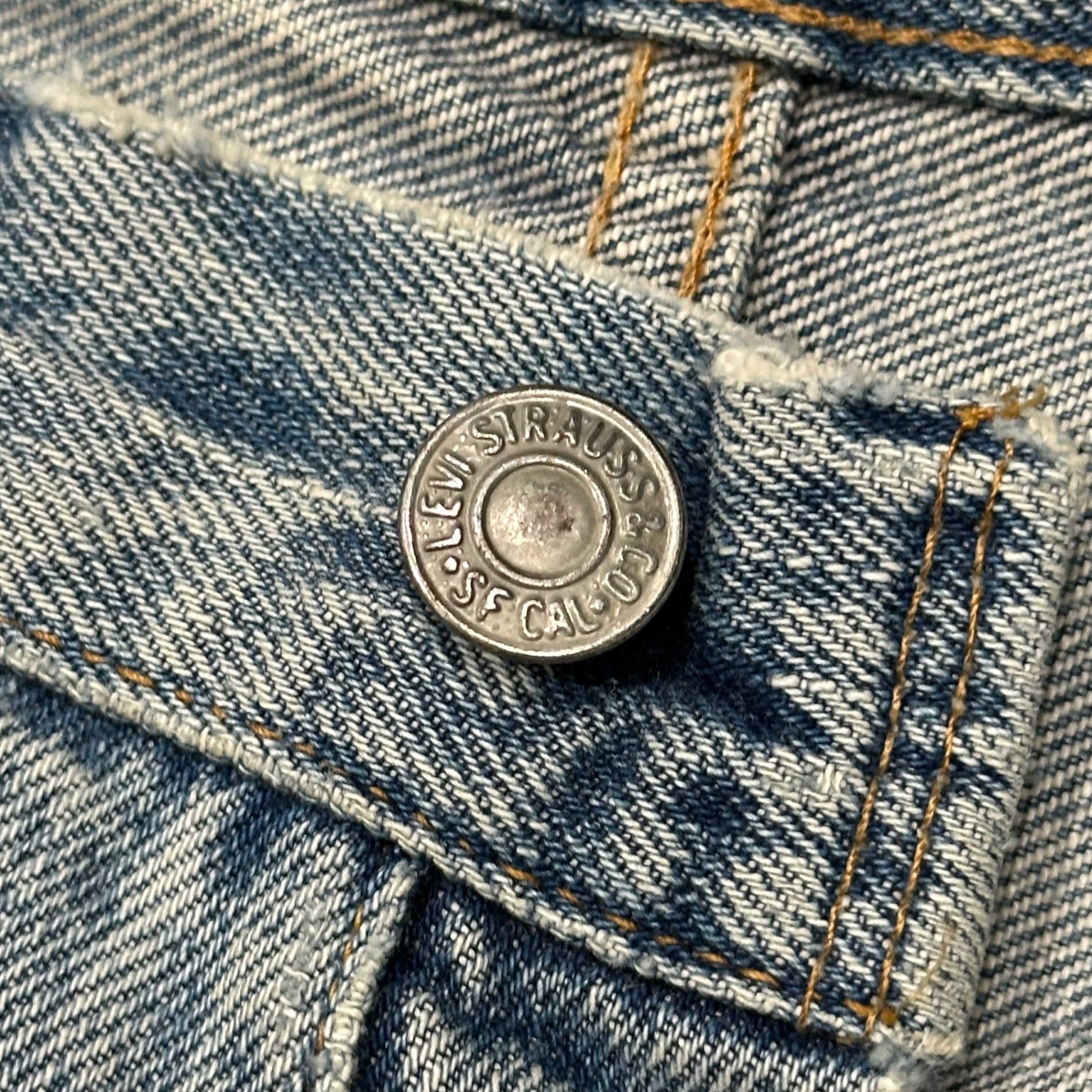 Levi's(リーバイス) 1973~1976's 501 Early 66 Model Vintage Denim Pants 66前期 ヴィンテージ デニム パンツ 実寸約W32 ライトインディゴ 70's 70年代 赤耳 ボタン裏6 66シングル