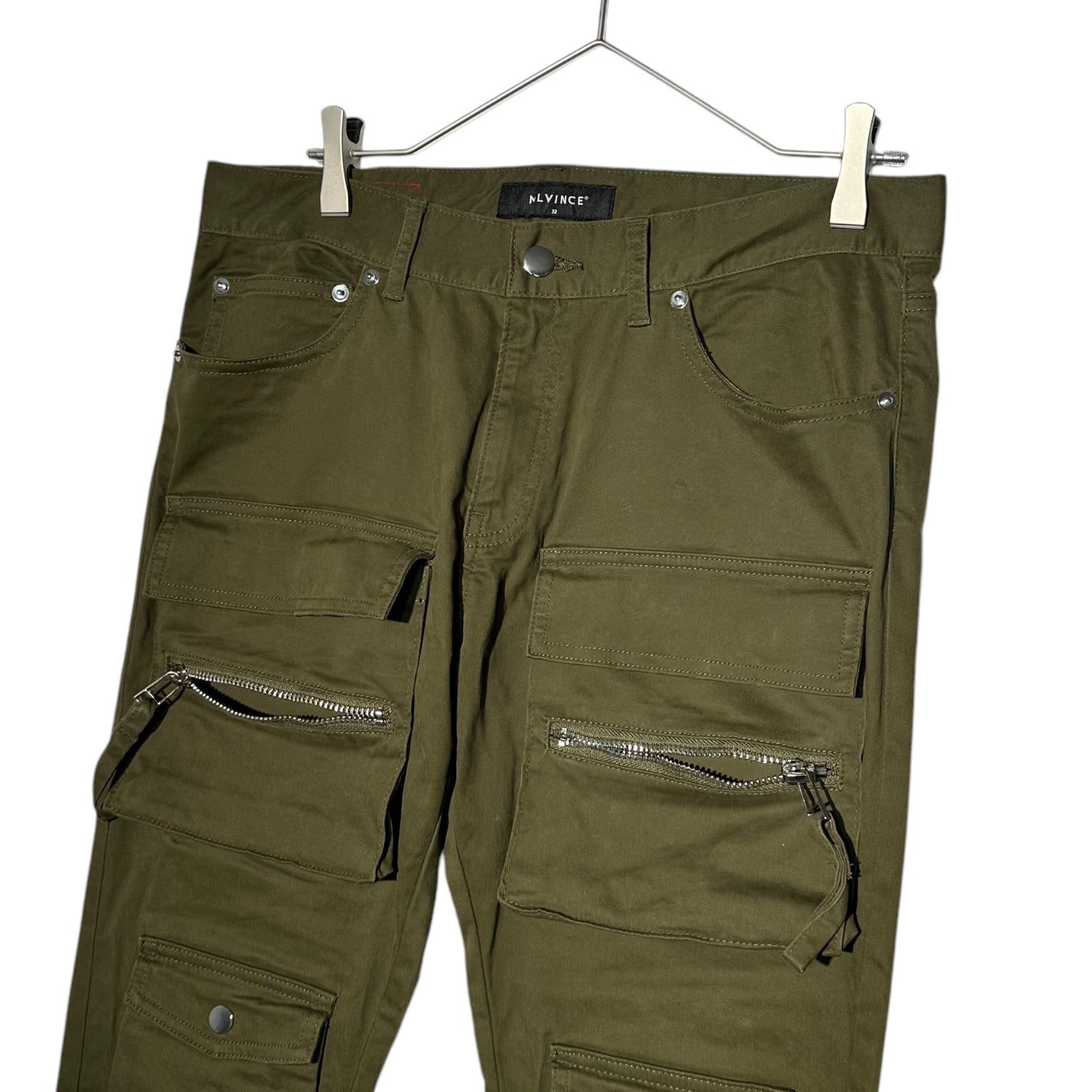 MLVINCE(メルヴィンス) TYPE2 PARACHUTE slim cargo pants タイプ2 パラシュート スリム カーゴ パンツ 多機能 ポケット W32 カーキ