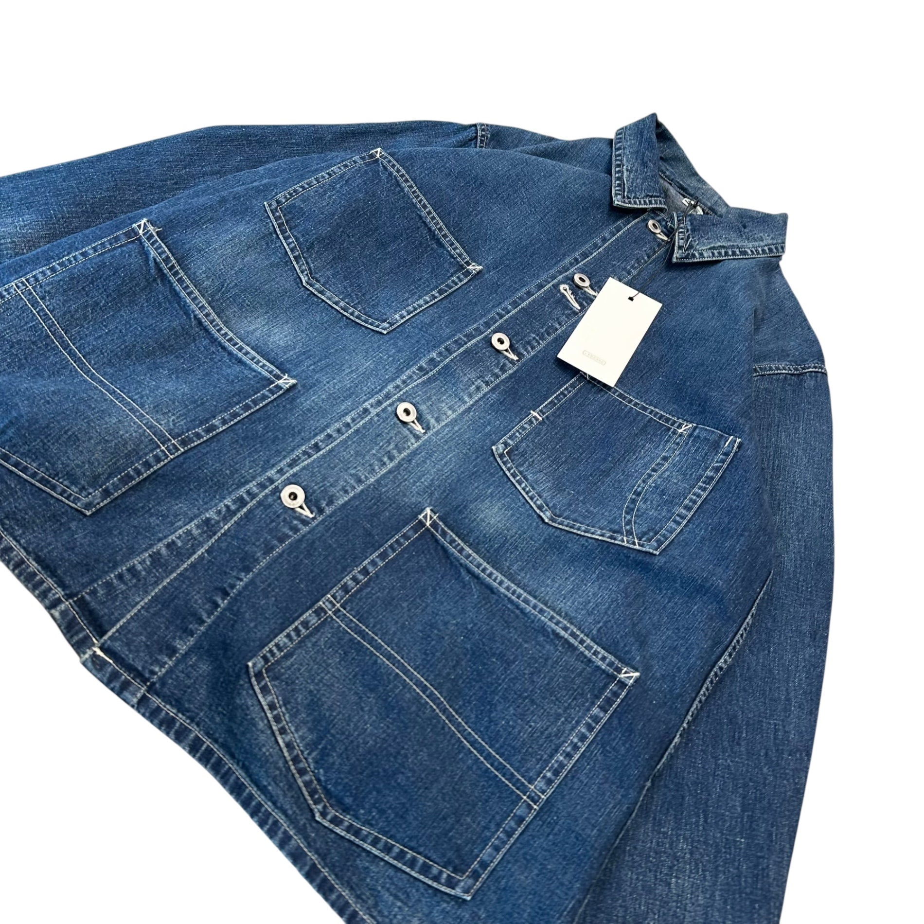 A.PRESSE(アプレッセ) 23SS Denim Coverall Jacket デニム カバーオール ジャケット 23SAP-01-16M 1 インディゴ