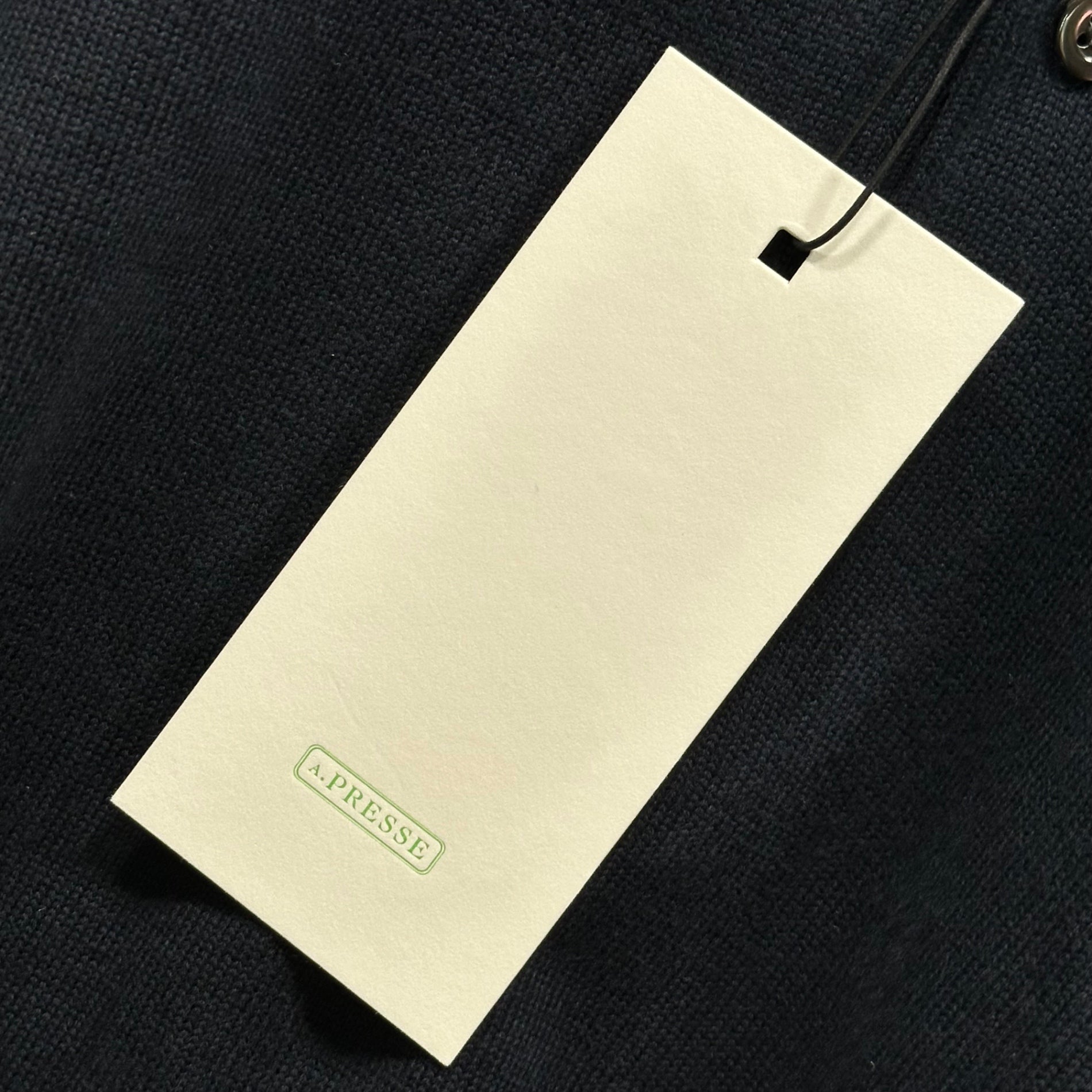 A.PRESSE(アプレッセ) 23SS S/S Cotton Knit S/S Polo Shirts コットン ニット 半袖 ポロシャツ 23SAP-03-04H 2 ネイビー