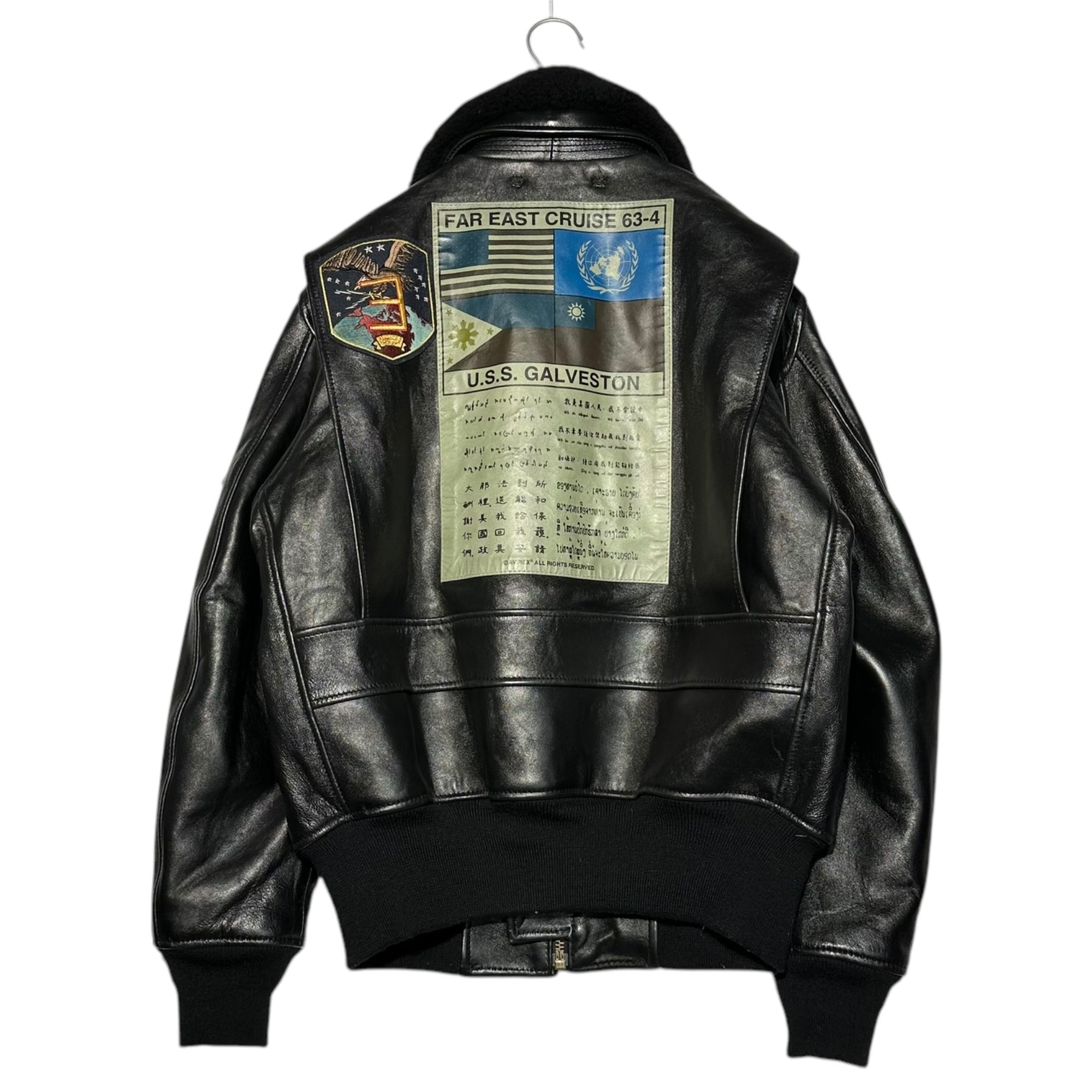 AVIREX(アヴィレックス) G-1 TOPGUN MODEL トップガン モデル レザー ジャケット フライト ジャケット 6181013 L ブラック ミリタリー