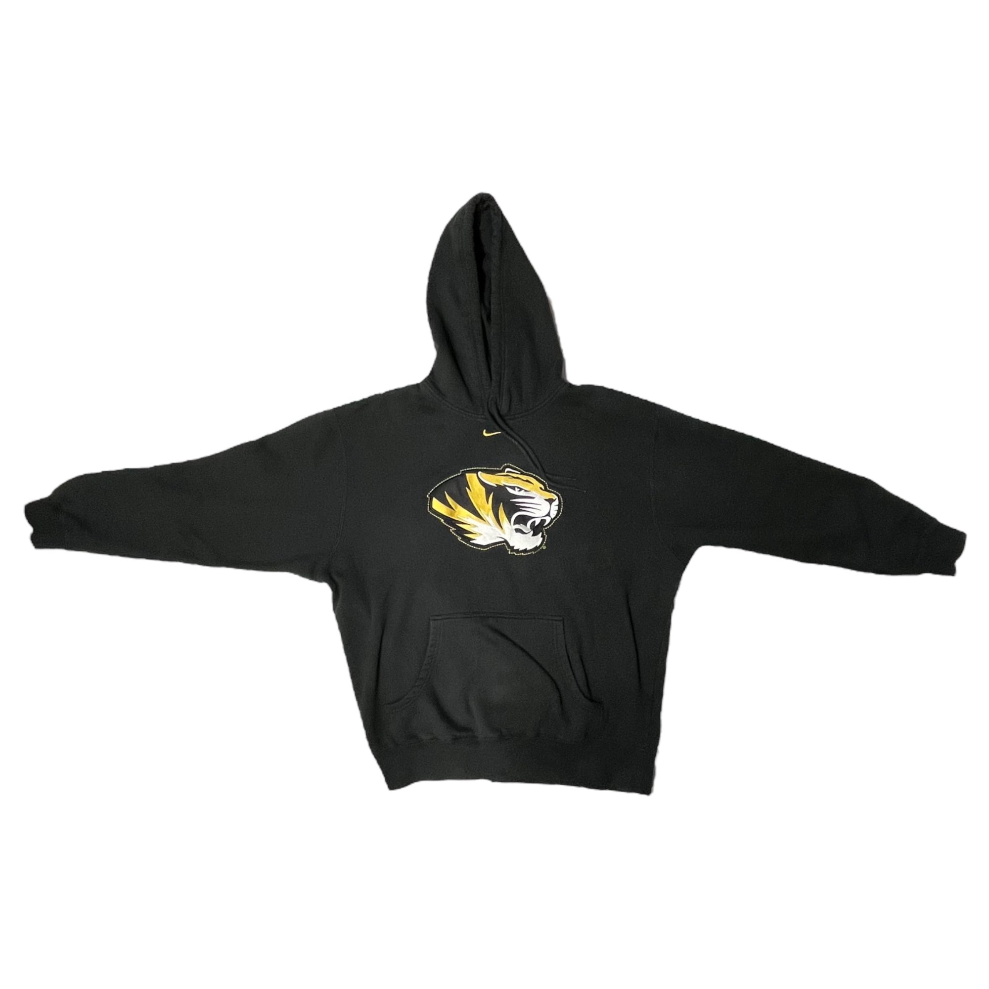 NIKE(ナイキ) 00's tiger embroidery pullover hoodie L ブラック×イエロー