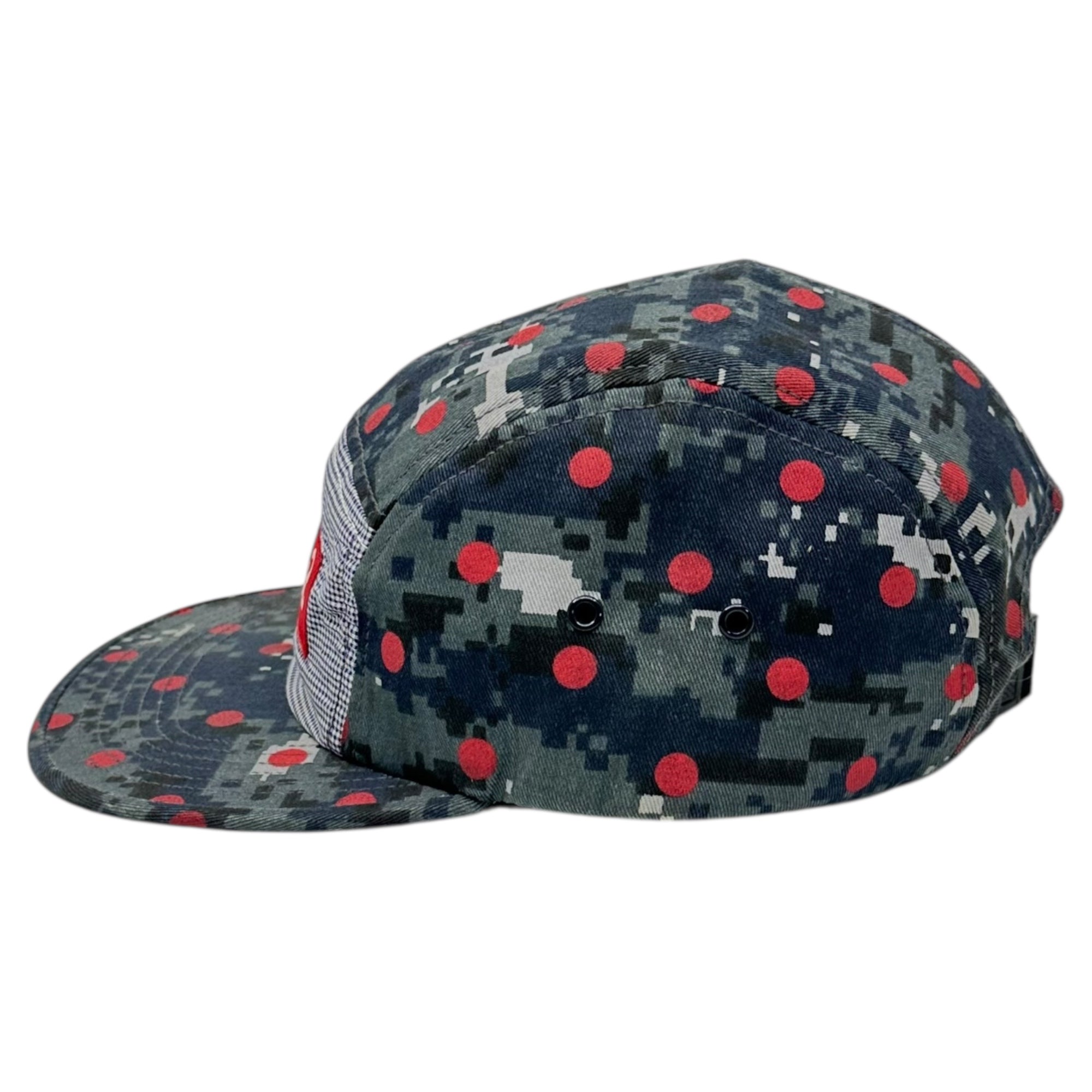 SUPREME × COMME des GARCONS SHIRT(シュプリーム × コムデギャルソンシャツ) 13SS Comme des Garcons SHIRT Camp Cap コムデギャルソンシャツ キャンプ キャップ デジカモ ネイビー×レッド