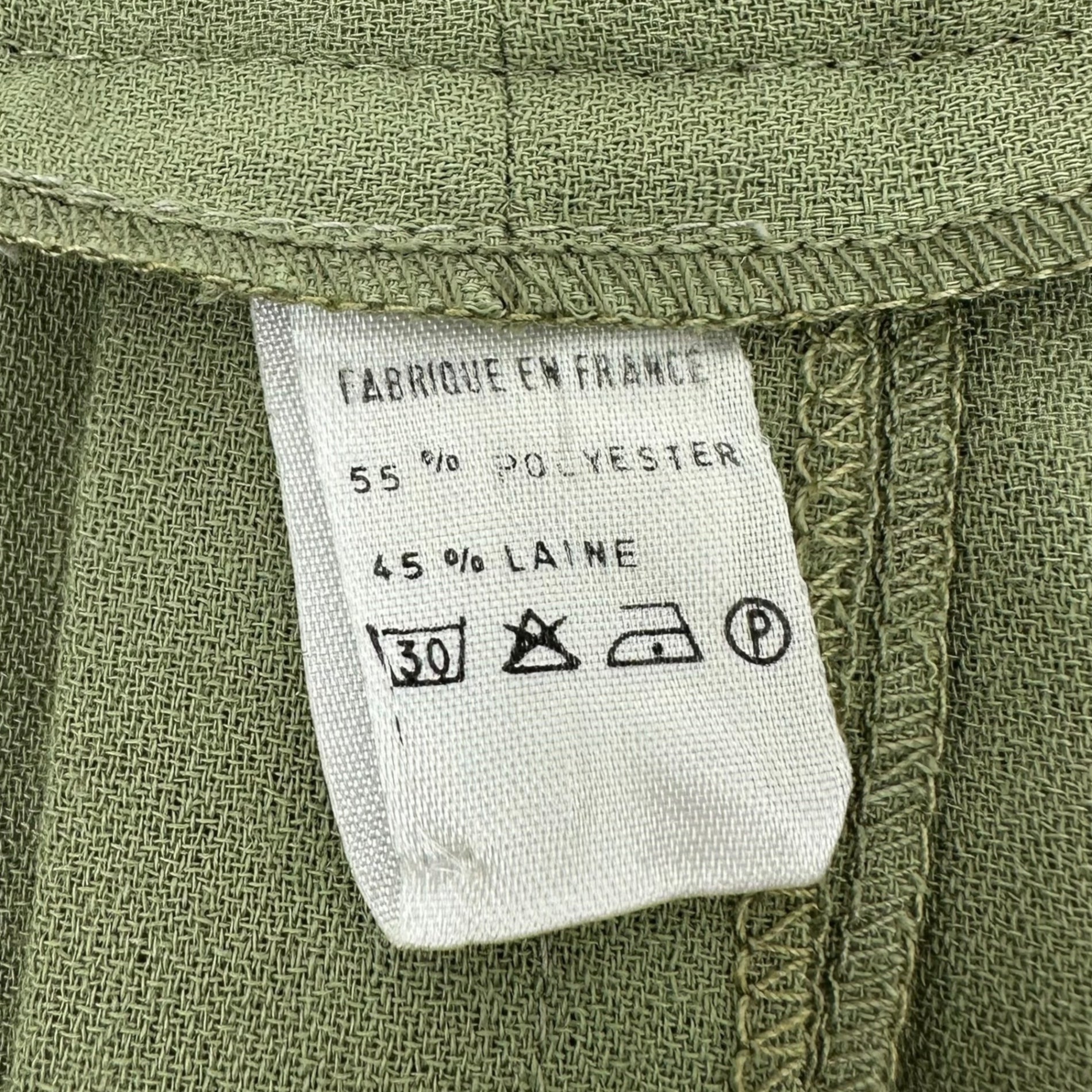 Euro vintage(ヨーロッパヴィンテージ) 80'~90's pale smokey green pleated gaucho pants プリーツガウチョパンツ 表記無し(M~Lサイズ程度) グリーン