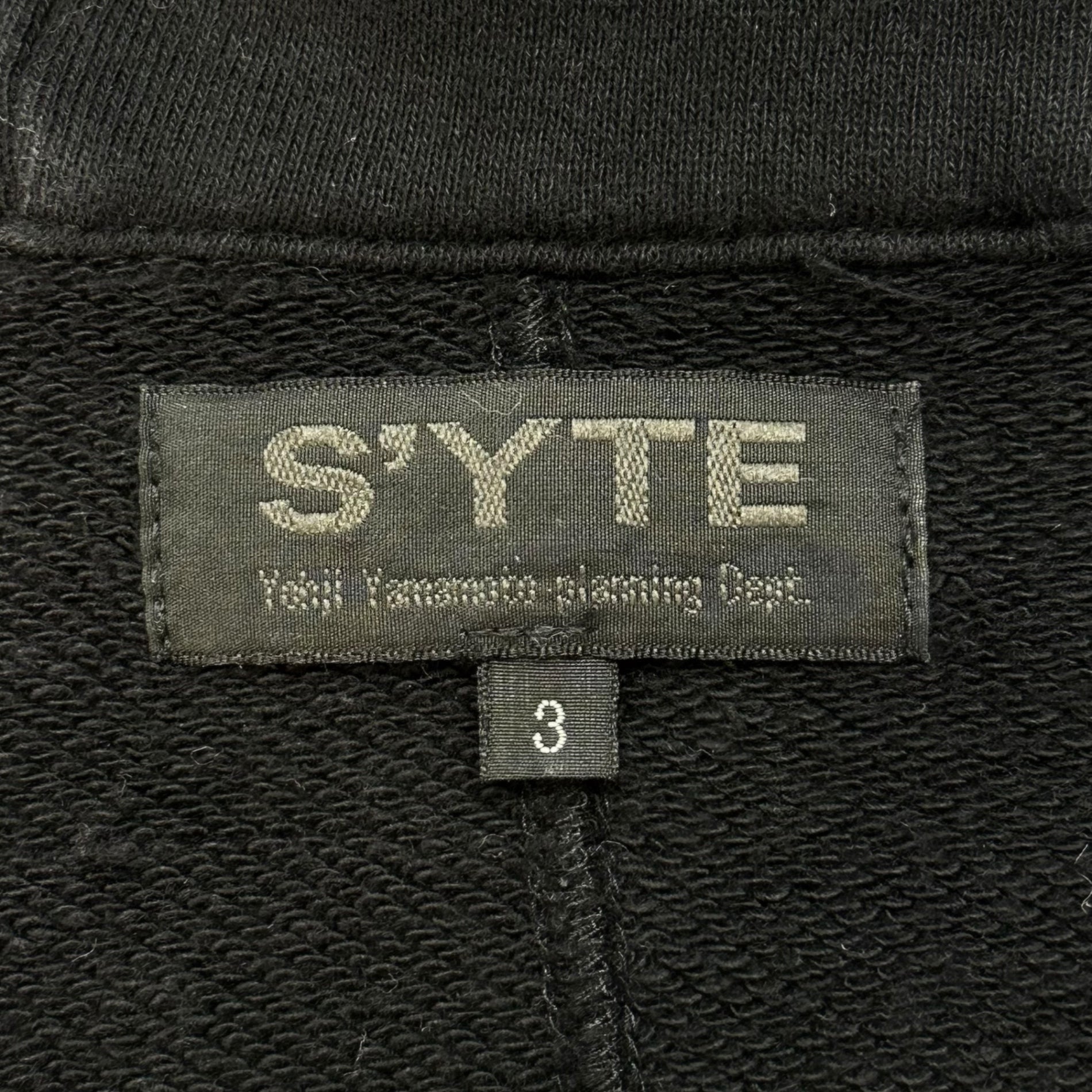 s'yte(サイト) Rose & Spider Back Print Zip-Up Hoodie 薔薇 & 蜘蛛 バックプリント ジップアップ パーカー UM-T27-019 3(L程度) ブラック×レッド×ホワイト ヨウジヤマモト