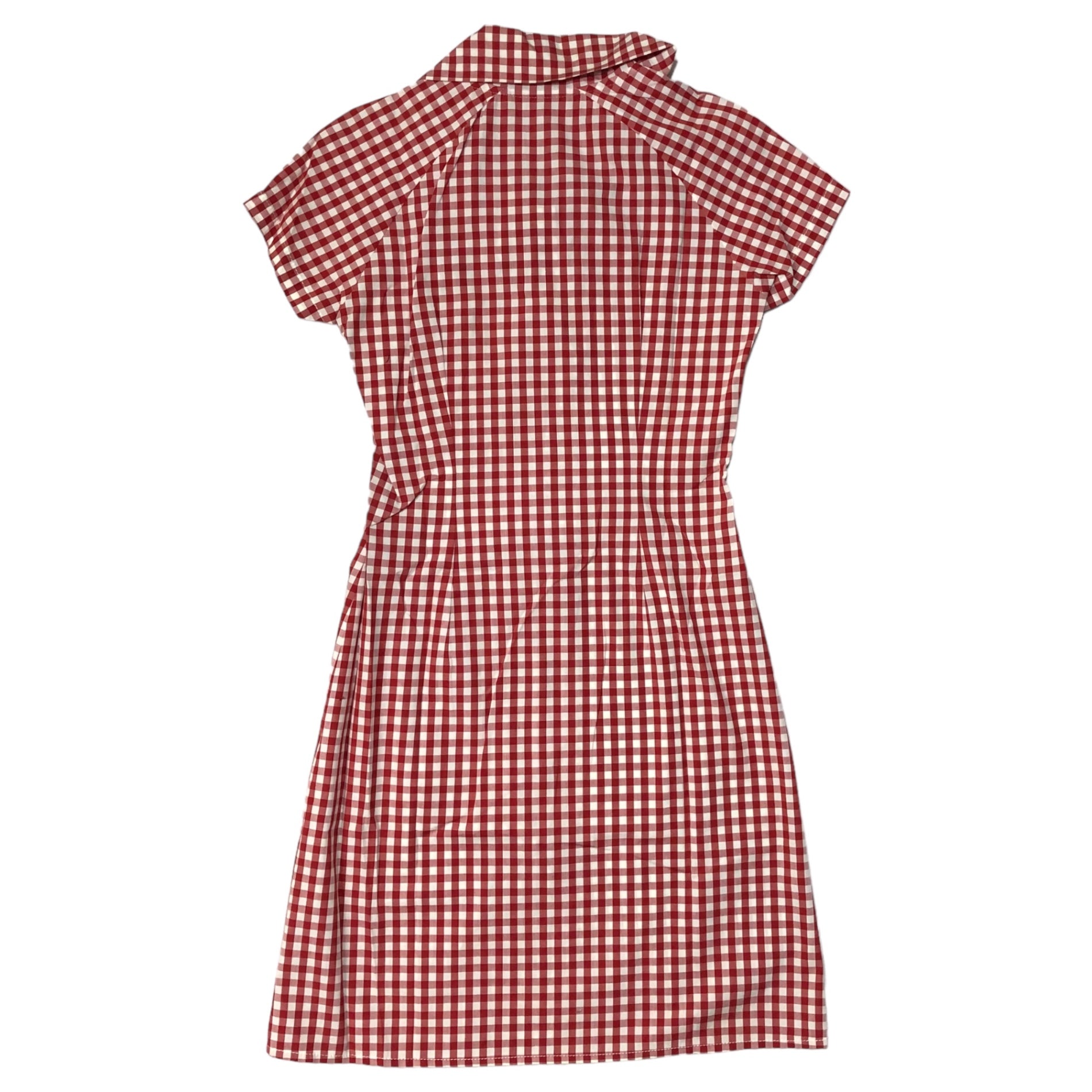 Vivienne Westwood RED LABEL(ヴィヴィアンウエストウッドレッドレーベル) Orbro logo gingham check big color dress オーブ ロゴ ギンガム チェック ワンピース 6116M 357-56054 2(M程度) レッド×ホワイト 00’s ノースリーブ フレンチ 刺繍 半袖