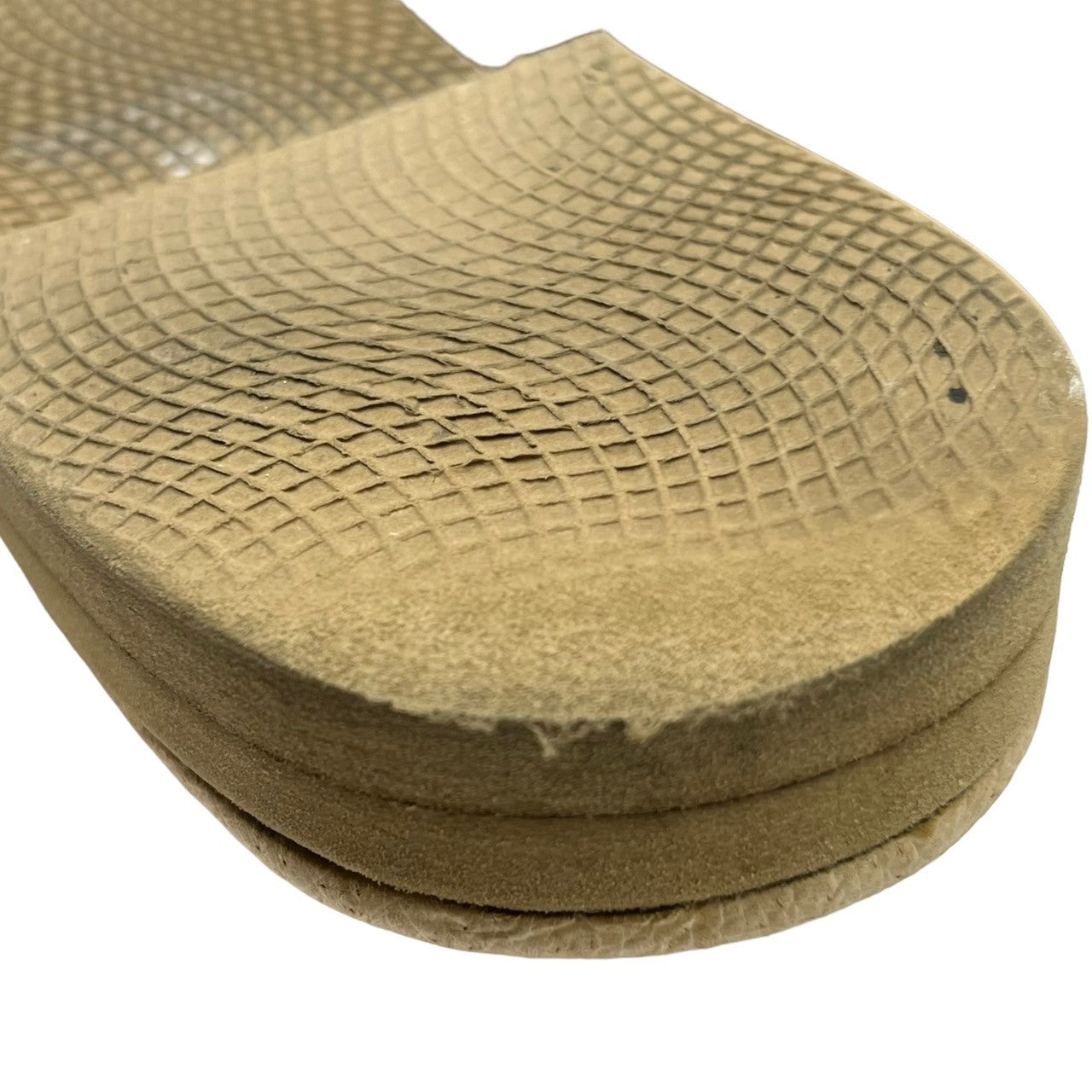 que(キュー) レザーサンダル ブラック