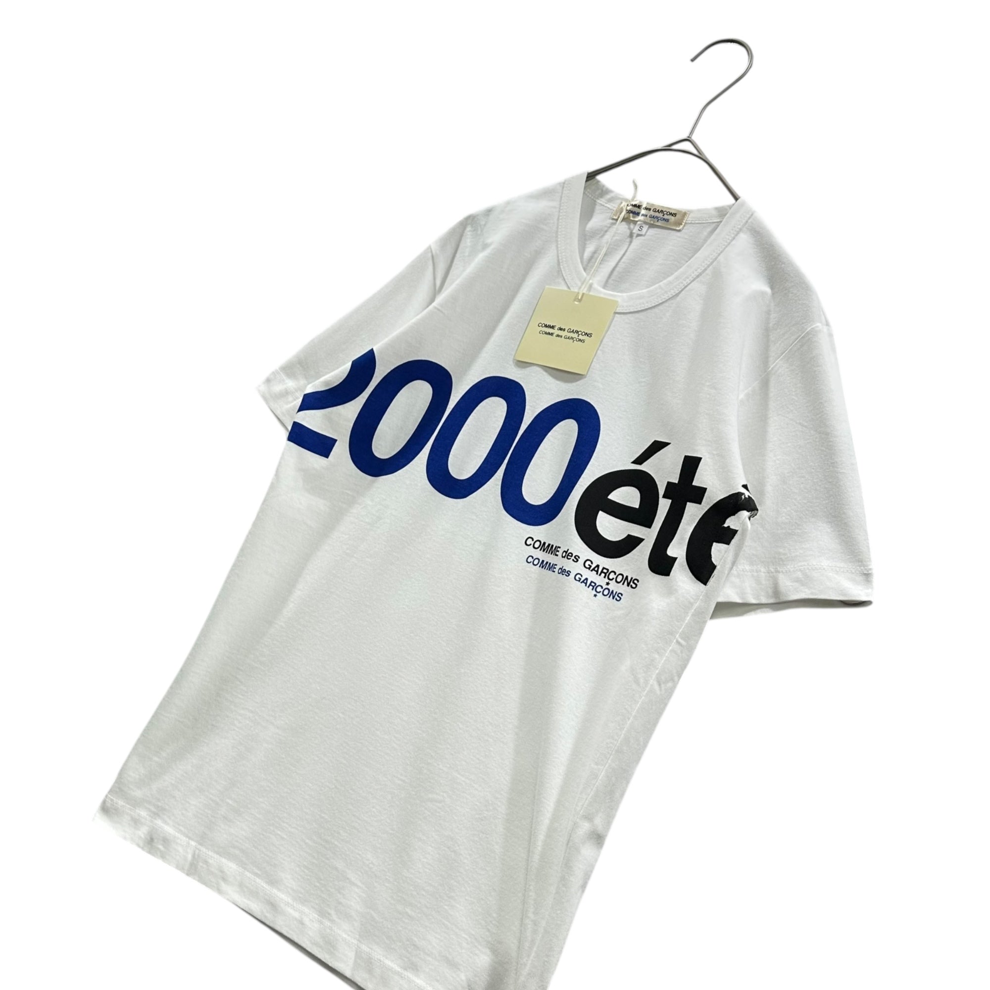 COMME des GARCONS COMME des GARCONS(コムデギャルソンコムデギャルソン) 2000SS ”2000 ete” Logo Tee ロゴ Tシャツ CB-100060S S ホワイト AD1999 90's 90年代