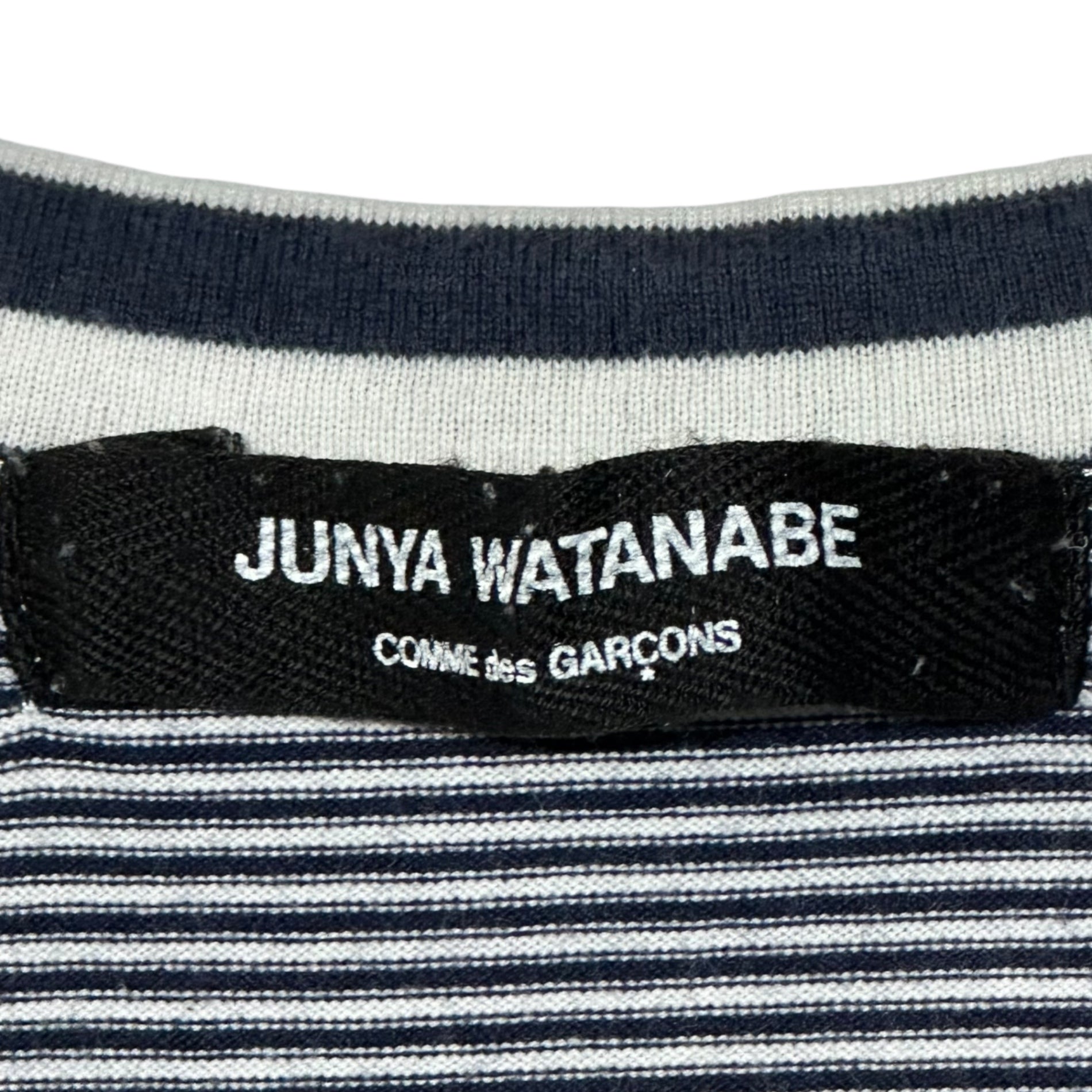 COMME des GARCONS JUNYA WATANABE(コムデギャルソンジュンヤワタナベ) 10SS Front and back border tank top 前後 ボーダー タンクトップ JE-T117 FREE ブルー×ホワイト AD2009