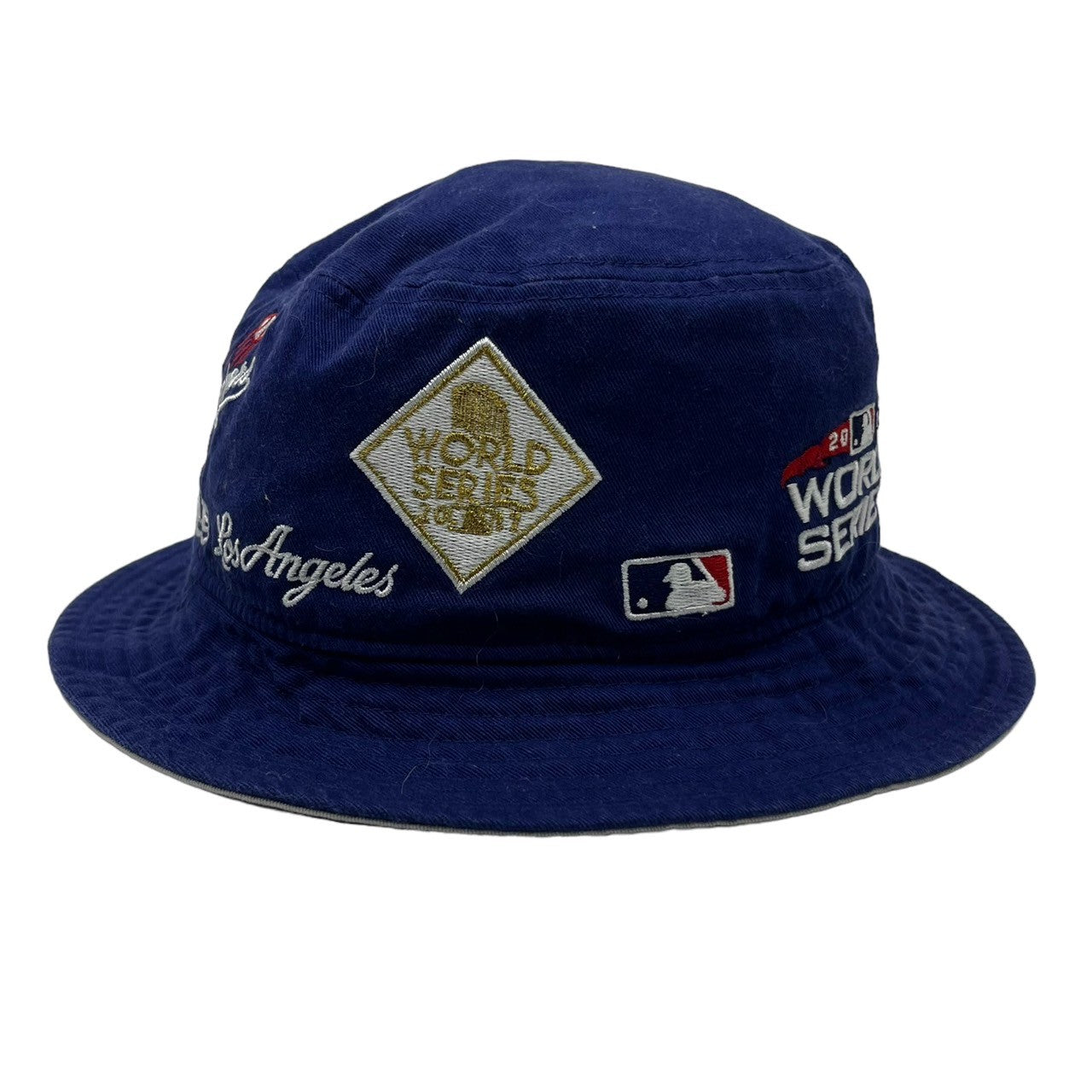 NEW ERA(ニューエラ) Team Logo Allover MLB HAT チームロゴ ハット ブルー COOPERSTOWNコラボ