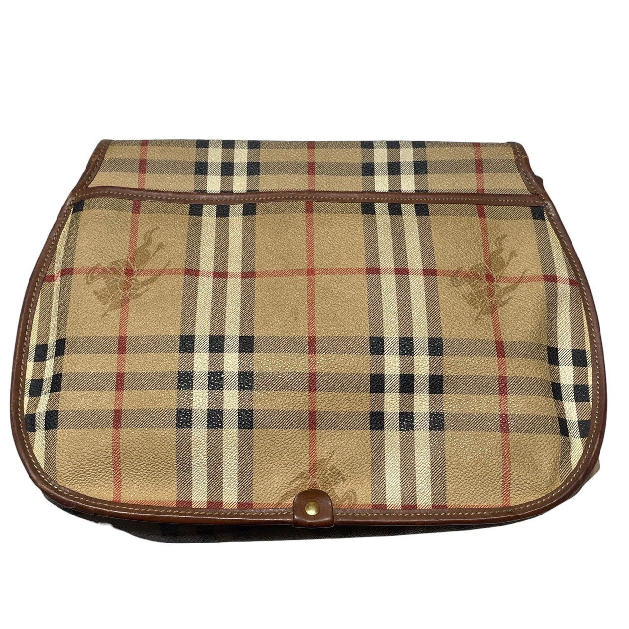 Burberrys(バーバリーズ) Horse Logo Nova Check Shoulder Bag ホースロゴ ノバチェック ショルダー バッグ ベージュ×ブラウン ヴィンテージ OLD