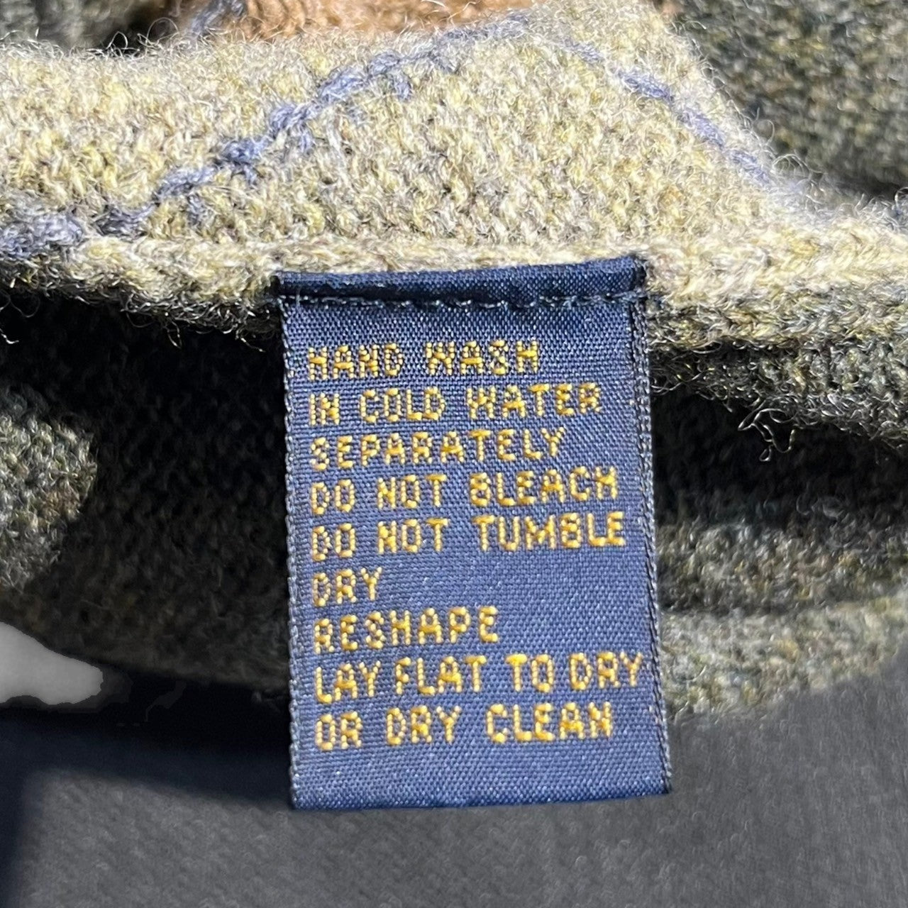 BROOKS BROTHERS(ブルックスブラザーズ) 90's Argyle wool V-neck knit アーガイル ウール Vネック ニット L オリーブ ヴィンテージ 90年代