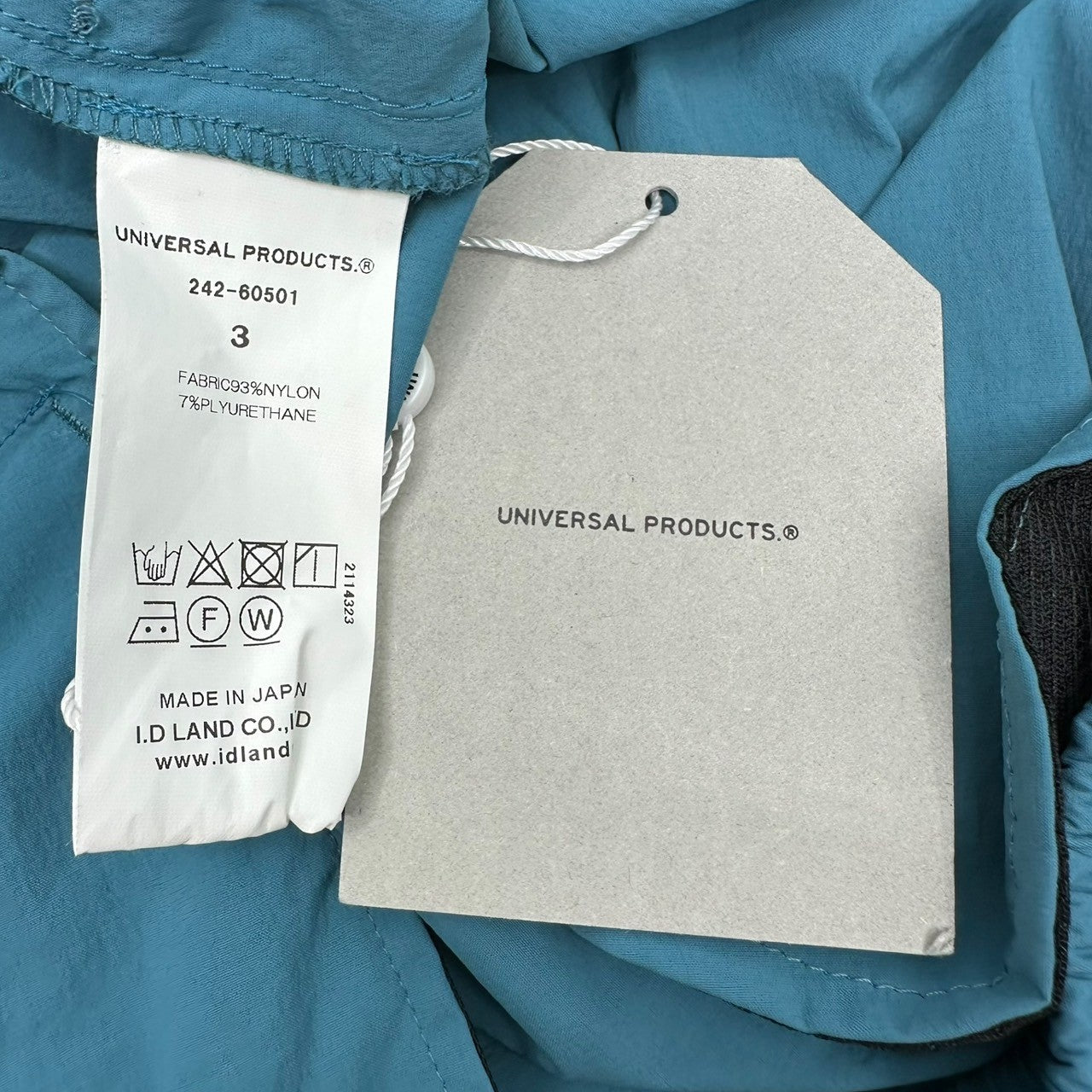 UNIVERSAL PRODUCTS(ユニバーサルプロダクツ) 24SS Baggy Shorts バギー ショーツ ハーフパンツ 241-60501 3(L程度) ブルー 参考定価16,000円+税