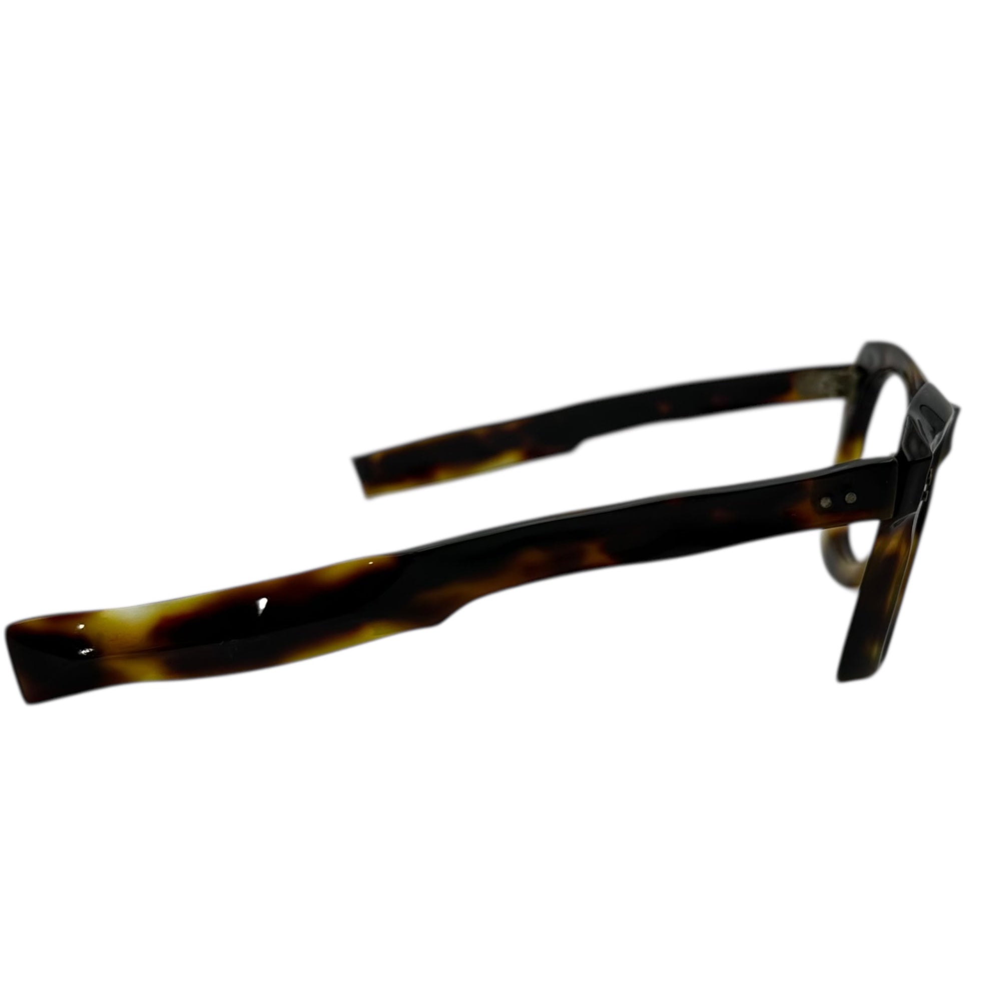 FRENCH VINTAGE(フレンチ ヴィンテージ) 40's Vintage Sunglasses Frames 40年代 ヴィンテージ サングラス フレーム 眼鏡 ブラウン アヴァンギャルド 芯無し セルロイド 3ドット
