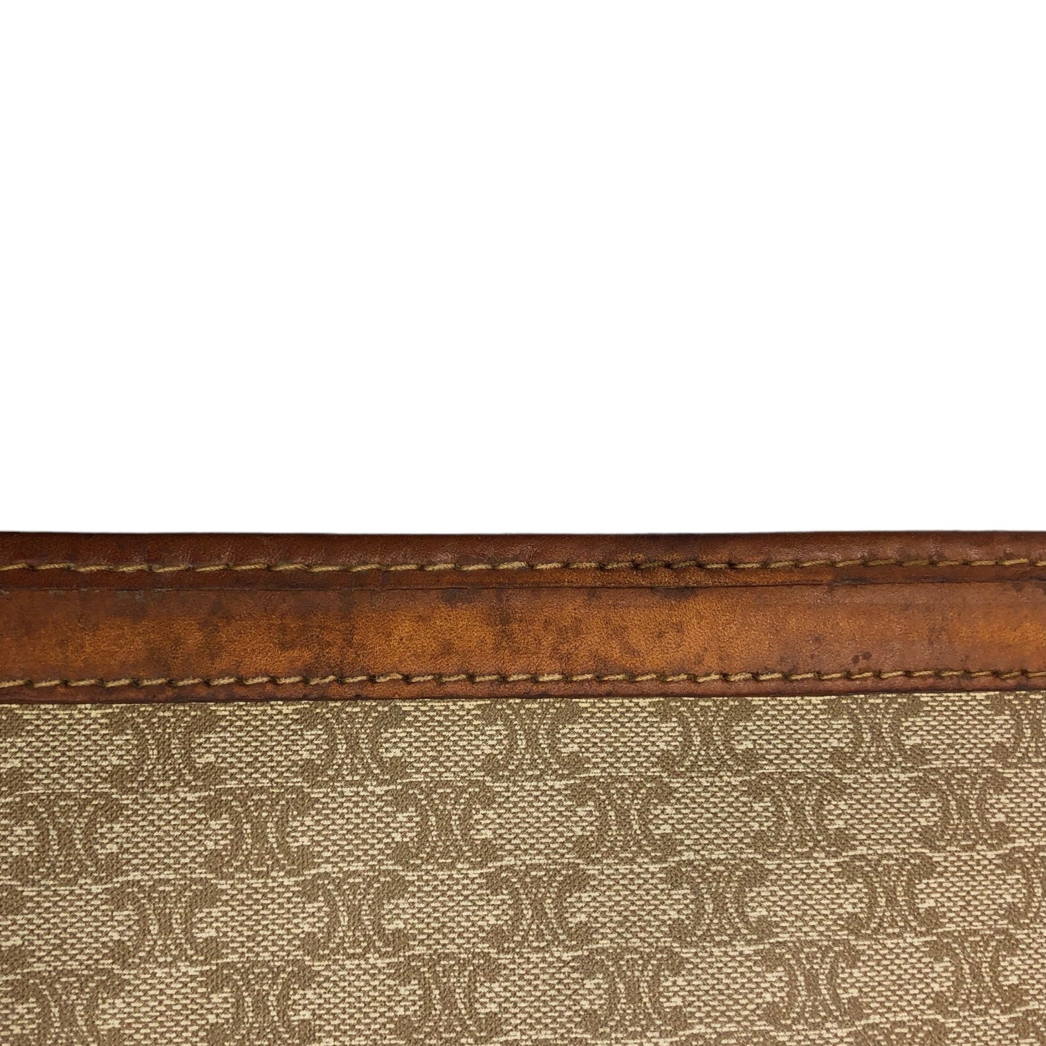 CELINE(セリーヌ) Macadam pattern clutch bag マカダム柄 クラッチ バッグ M06 ブラウン OLD CELINE ヴィンテージ セカンド ポーチ