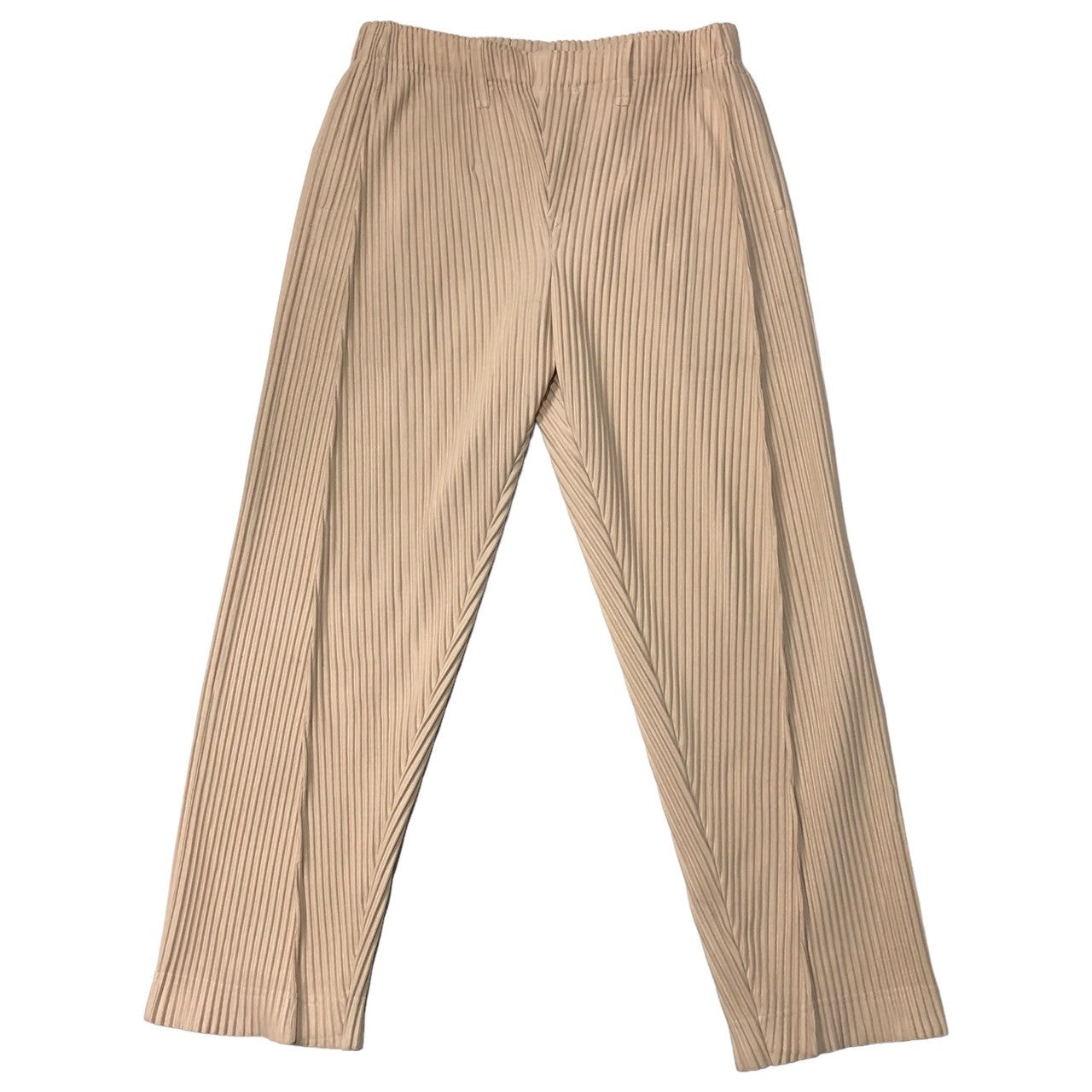 HOMME PLISSE ISSEY MIYAKE(オムプリッセイッセイミヤケ) center pleat slacks センタープリーツ 総プリーツスラックス HP21JF173 SIZE 3(L) ライトピンク