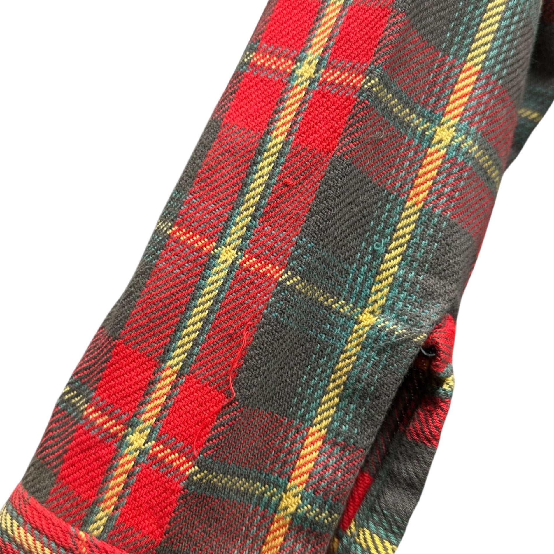 BIG MAC(ビッグマック) 70's FLANNEL CHECK SHIRT フランネル チェック シャツ L レッド×イエロー 70年代 ヴィンテージ ネルシャツ