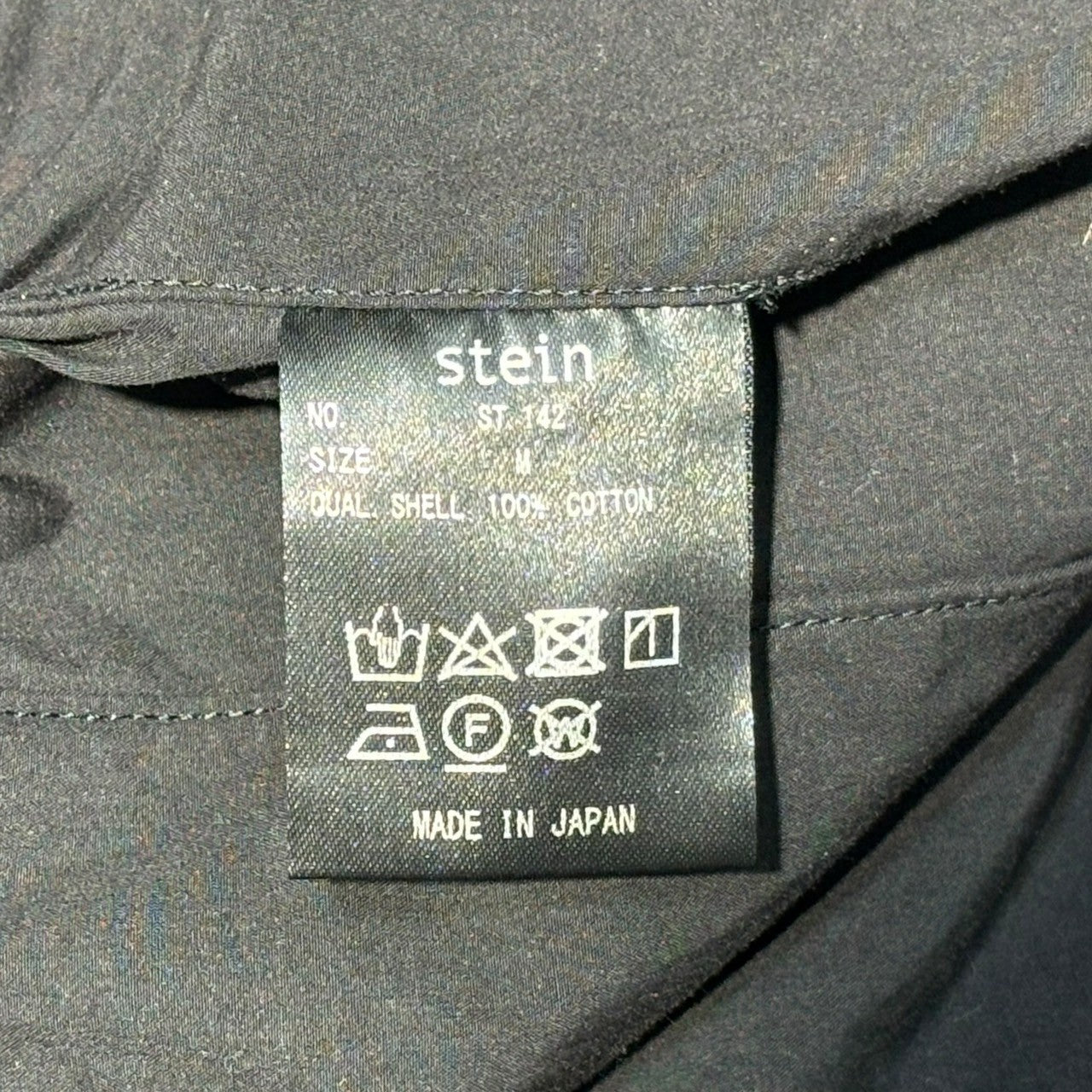 stein(シュタイン) 20SS OVER SLEEVE COMBINE SHIRT JACKET オーバースリーブ コンバイン シャツ ジャケット ST.142 M ブラック サイド スリット