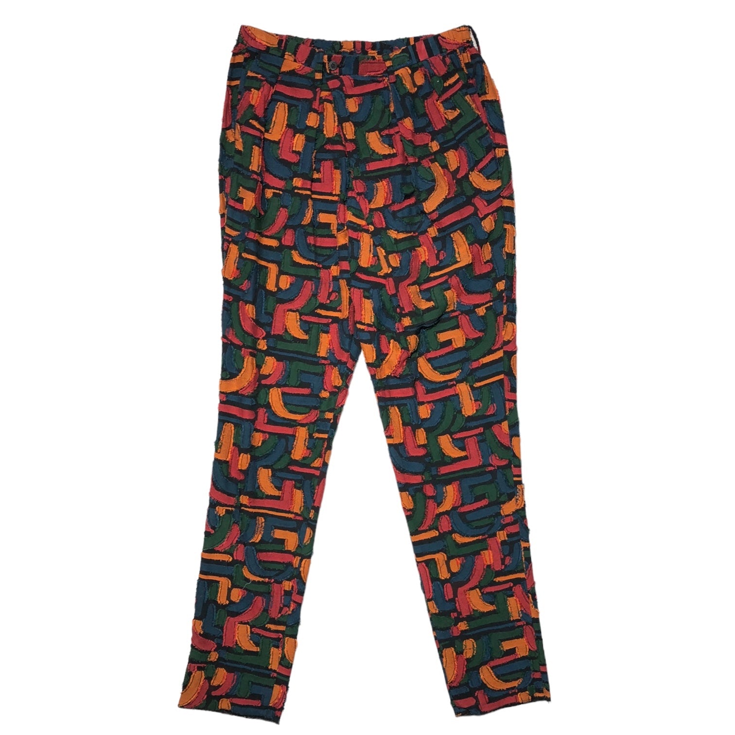 ISSEY MIYAKE MEN(イッセイミヤケメン) 16AW jacquard slacks ジャガード スラックス パンツ ME63FF228 3(L) マルチカラー 16AWコレクションランウェイ着用品 稀少