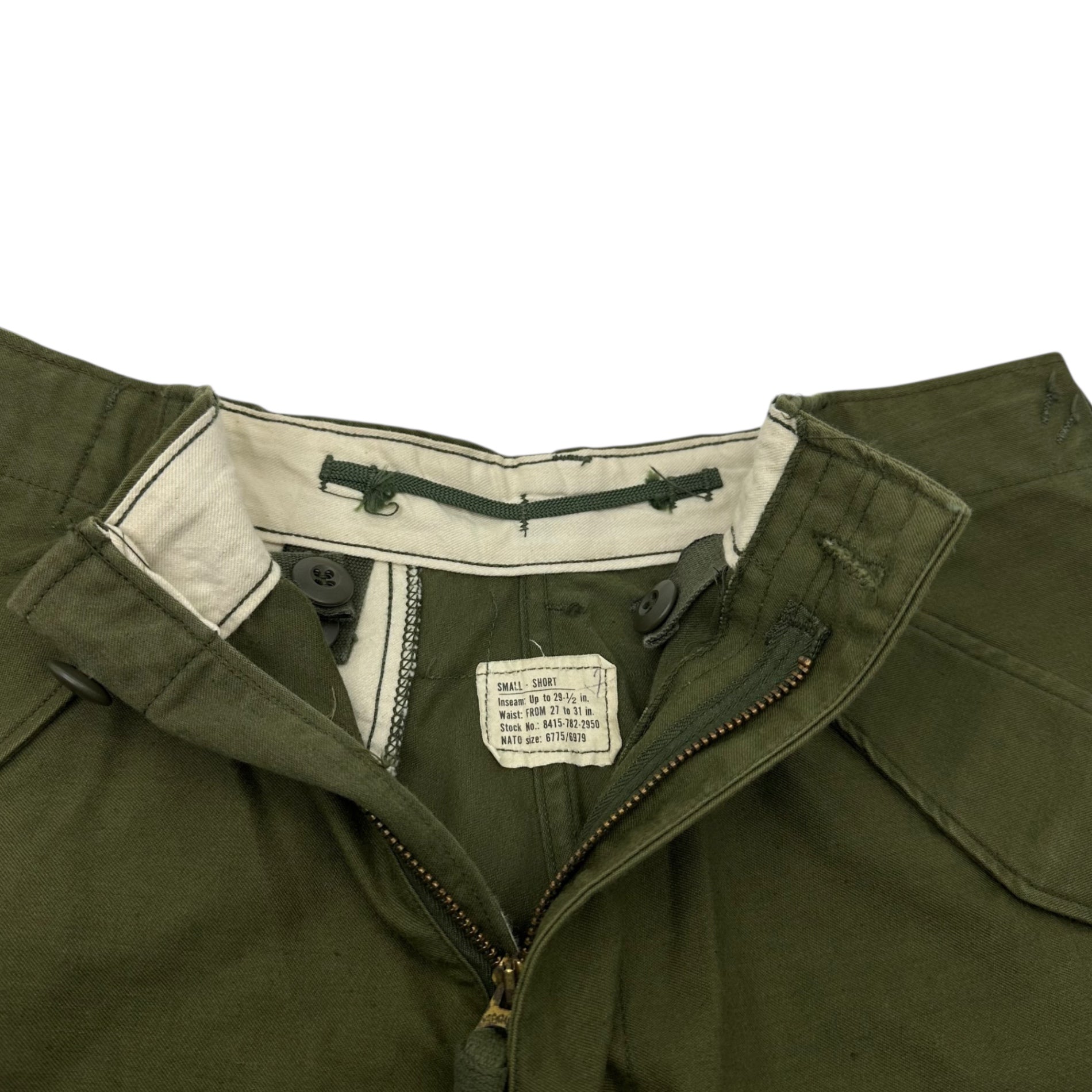 US ARMY(アメリカ軍) 70's M-65 cargo pants カーゴ パンツ ミリタリー 8415-782-2950 S カーキ 70年代 ヴィンテージ 72年製 WINFIELD社製