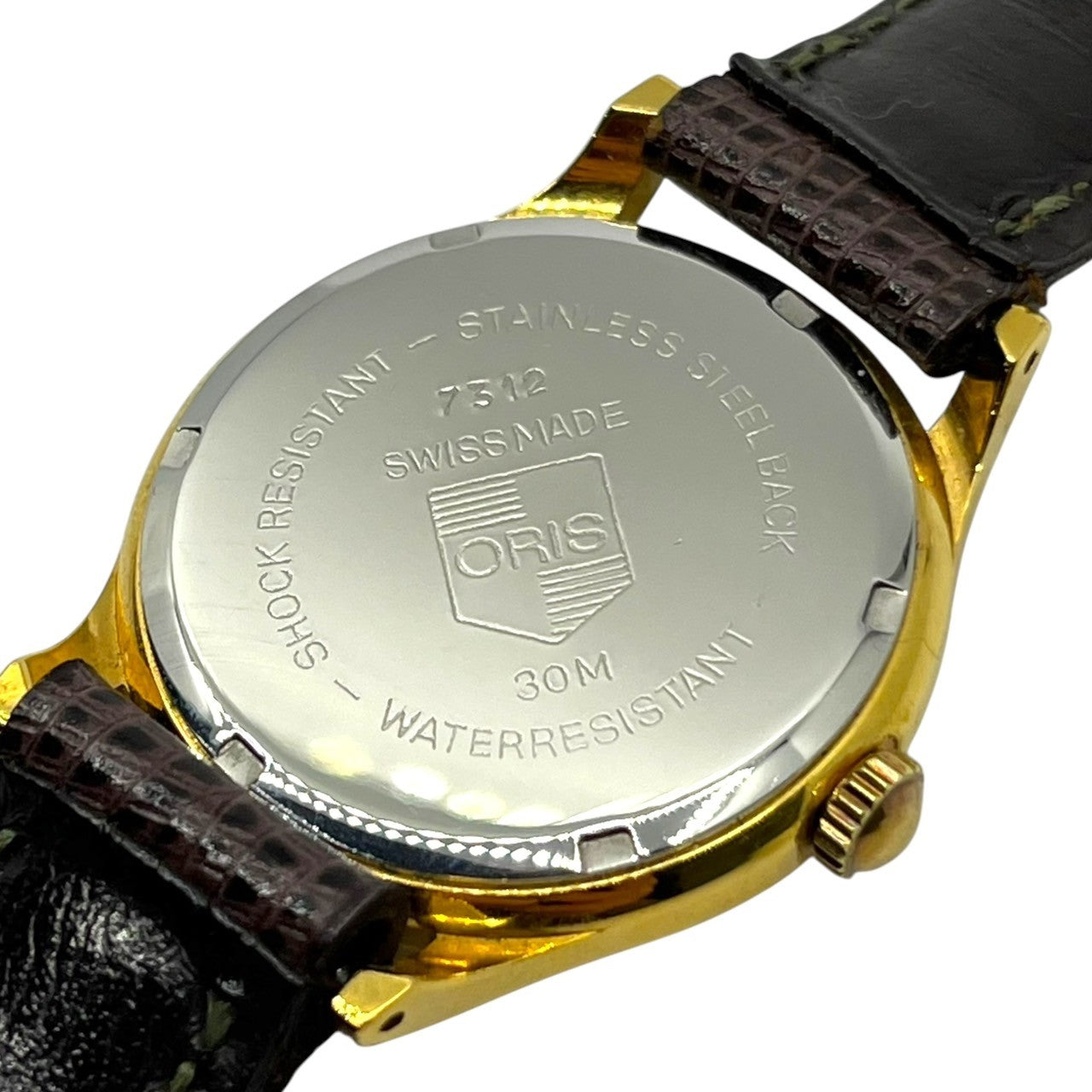 ORIS(オリス) VINTAGE ANTI-SHOCK 7312 hand-wound wristwatch ヴィンテージ 手巻き 腕時計 7312 オフホワイト×ゴールド