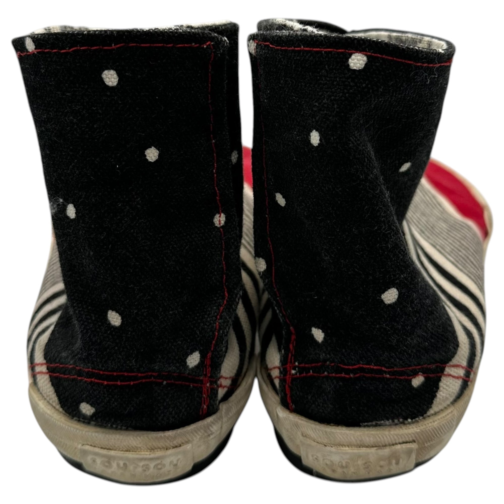SOU・SOU(ソウソウ) Tabis and sneakers 足袋 スニーカー レッド×アイボリー×ブラック