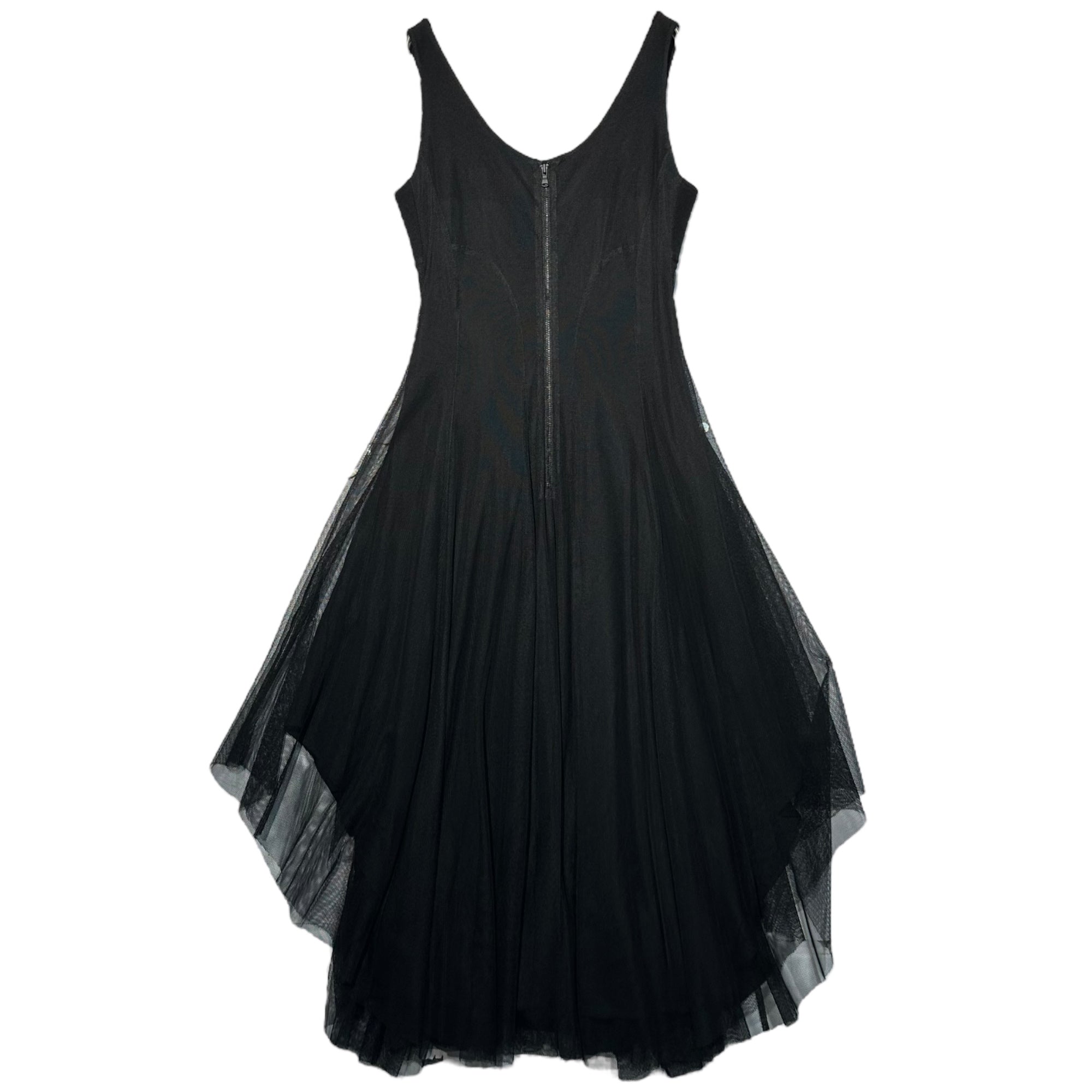 MICHIKO by Y's(ミチコ バイ ワイズ) Sleeveless Tulle Dress ノースリーブ チュール ドレス ワンピース YF-D32-807 1(S程度) ブラック