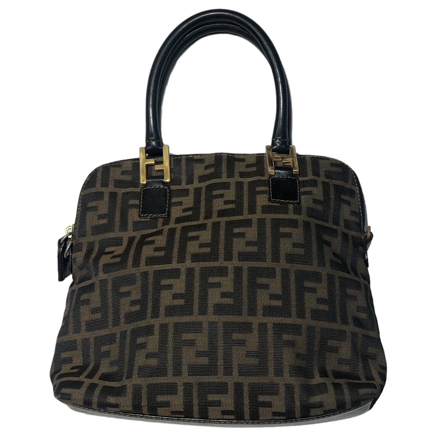 FENDI(フェンディ) vintage zucca jacquard handbag ヴィンテージ ズッカ 柄 ハンド バッグ ブラウン OLD