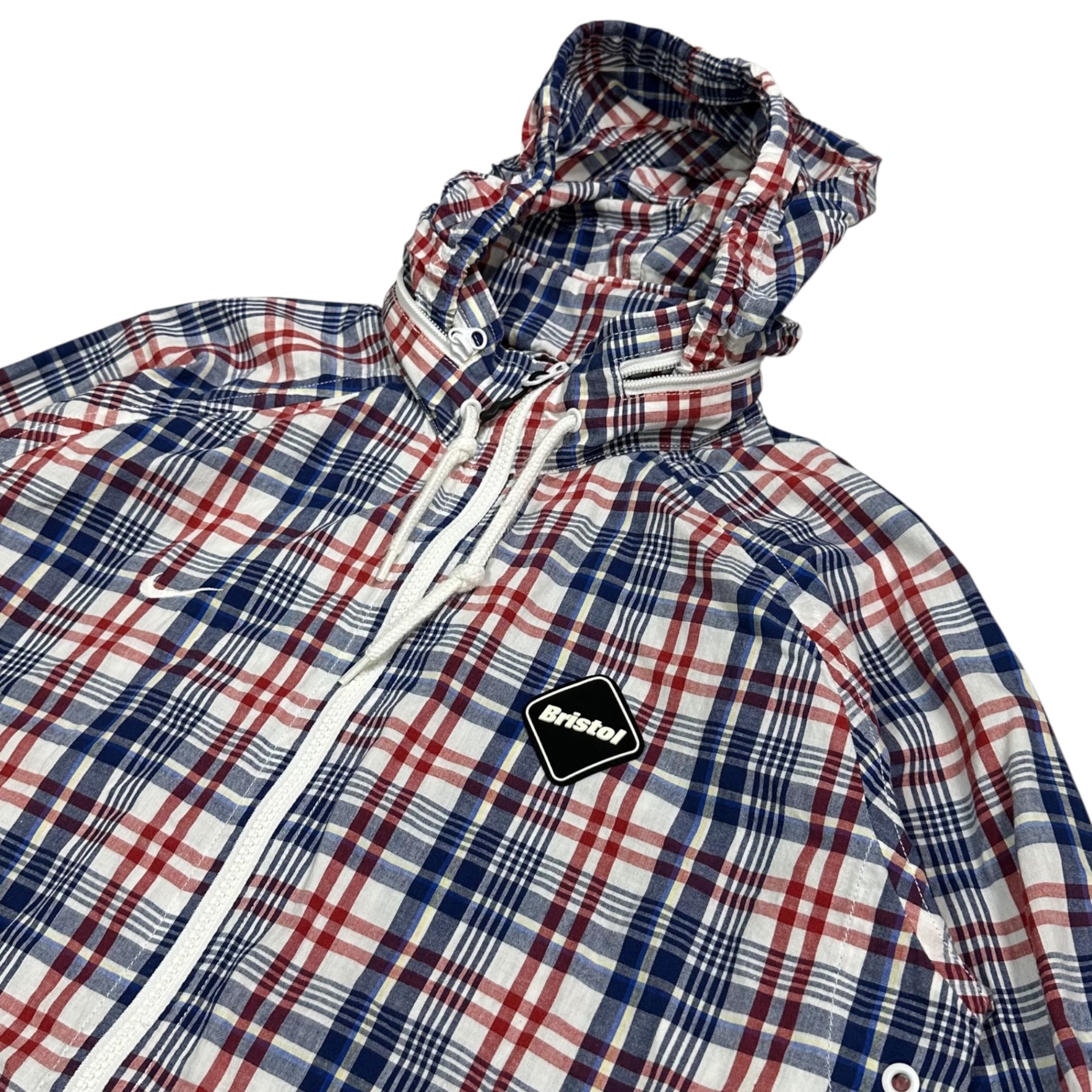 F.C.Real Bristol FCRB(エフシーレアルブリストル) Plaid zip-up and shorts set-up チェック柄 ジップアップ & ショーツ セットアップ 503136-101 M トリコロールカラー
