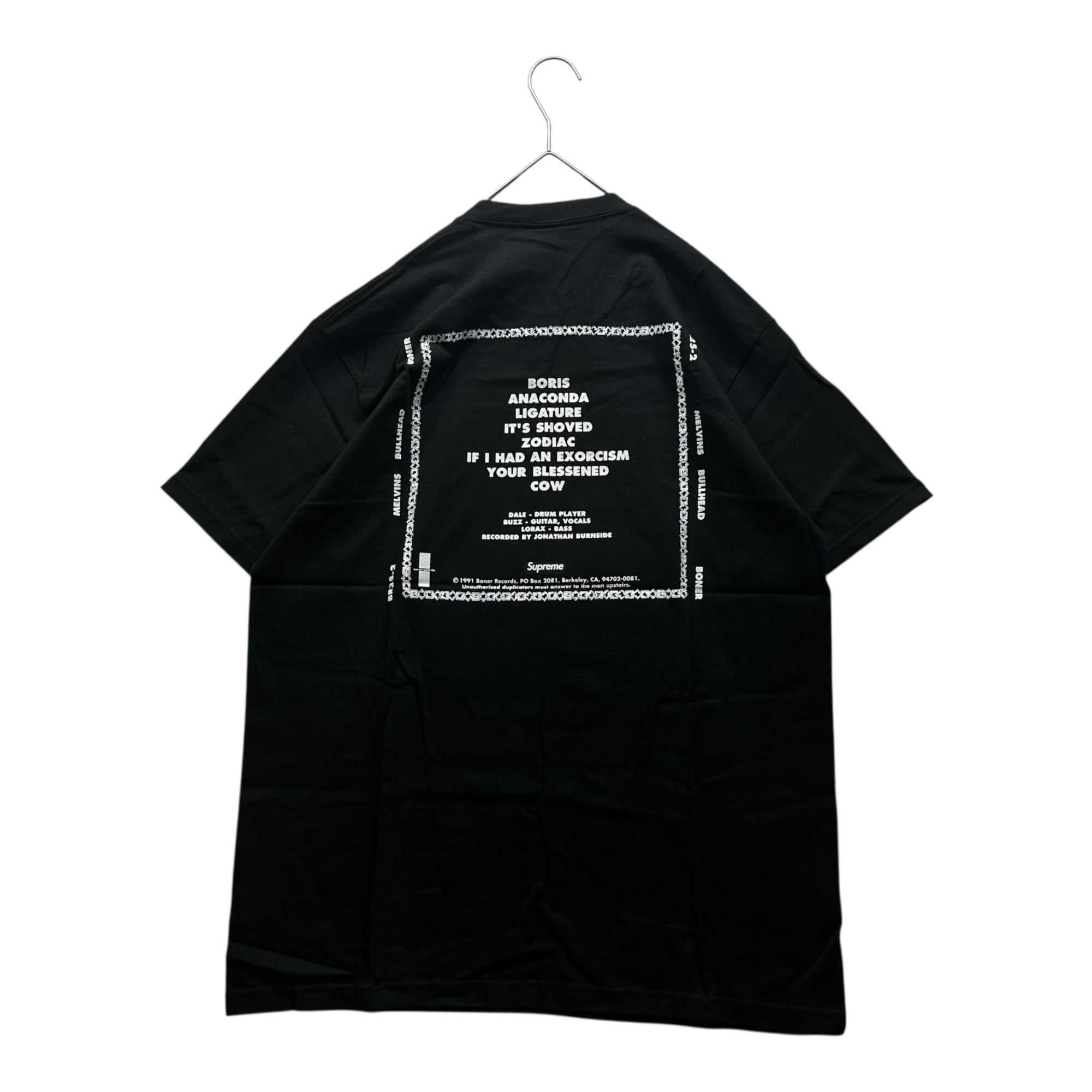 SUPREME(シュプリーム) 24SS Melvins Bullhead Tee メルヴィンズ ブルヘッド Tシャツ M ブラック