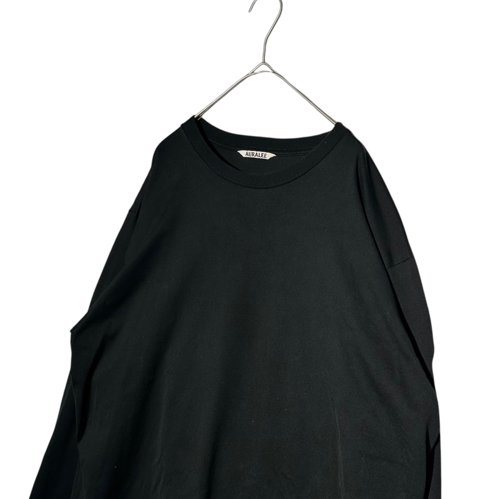 AURALEE(オーラリー) 20SS A00SP01GT LUSTER PLAITING L/S TEE ロングスリーブ 長袖 Tシャツ ロンT A00SP01GT 3 ブラック 定番人気商品
