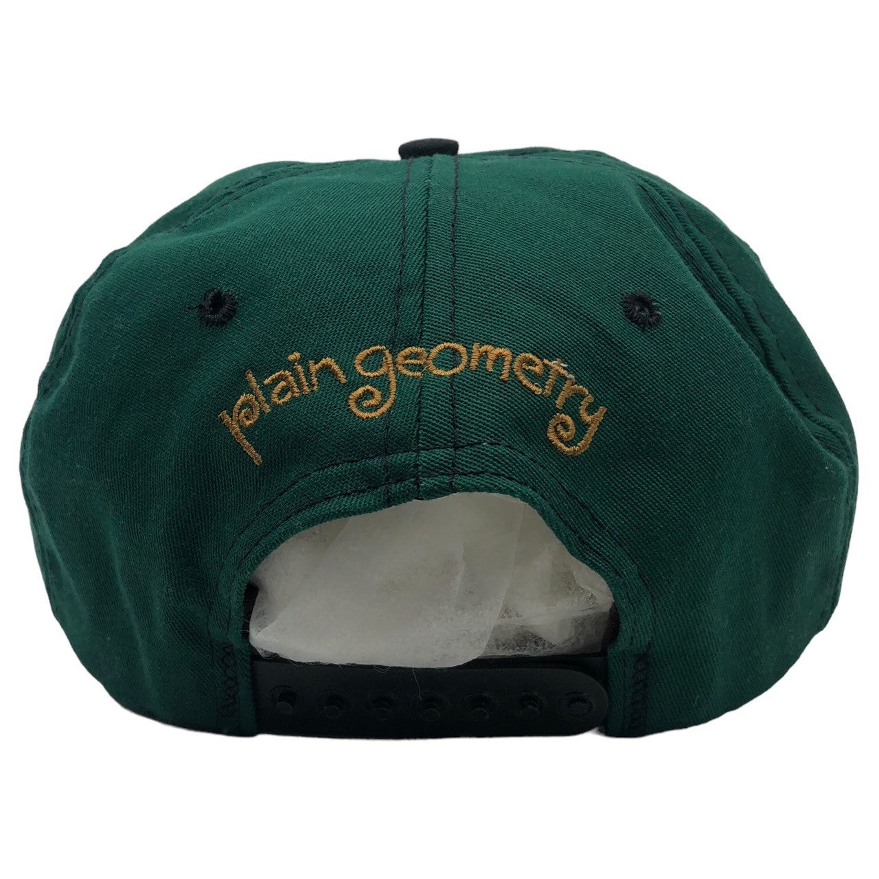 VINTAGE(ヴィンテージ) 90's "plain geometry" ヴィンテージ スナップバック キャップ グリーン×グリーン USA製 90年代