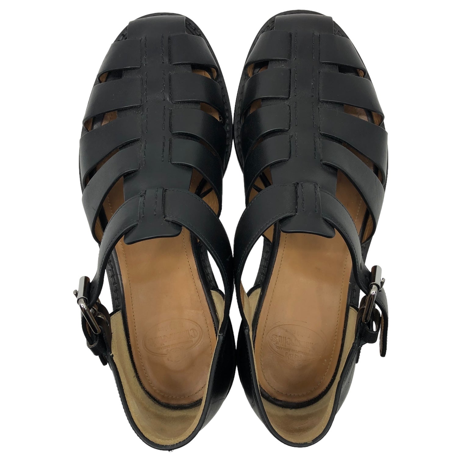 church's(チャーチ) FISHERMAN グルカ サンダル EX0002 5(24~24.5cm) ブラック レザー ストラップ