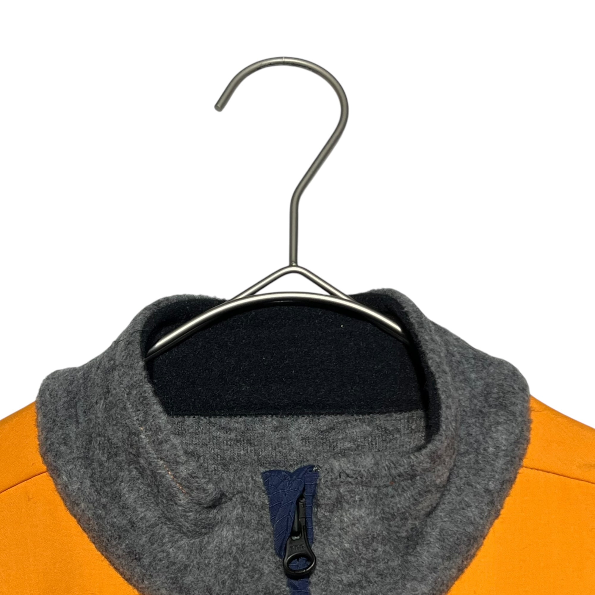 Cafe du Cycliste(カフェドシクリステ) Alphonsine Fleece Jersey アルフォンシーヌ フリース ジャージ XS グレー×オレンジ ジップアップ ジャケット サイクル サイクリング ウェア