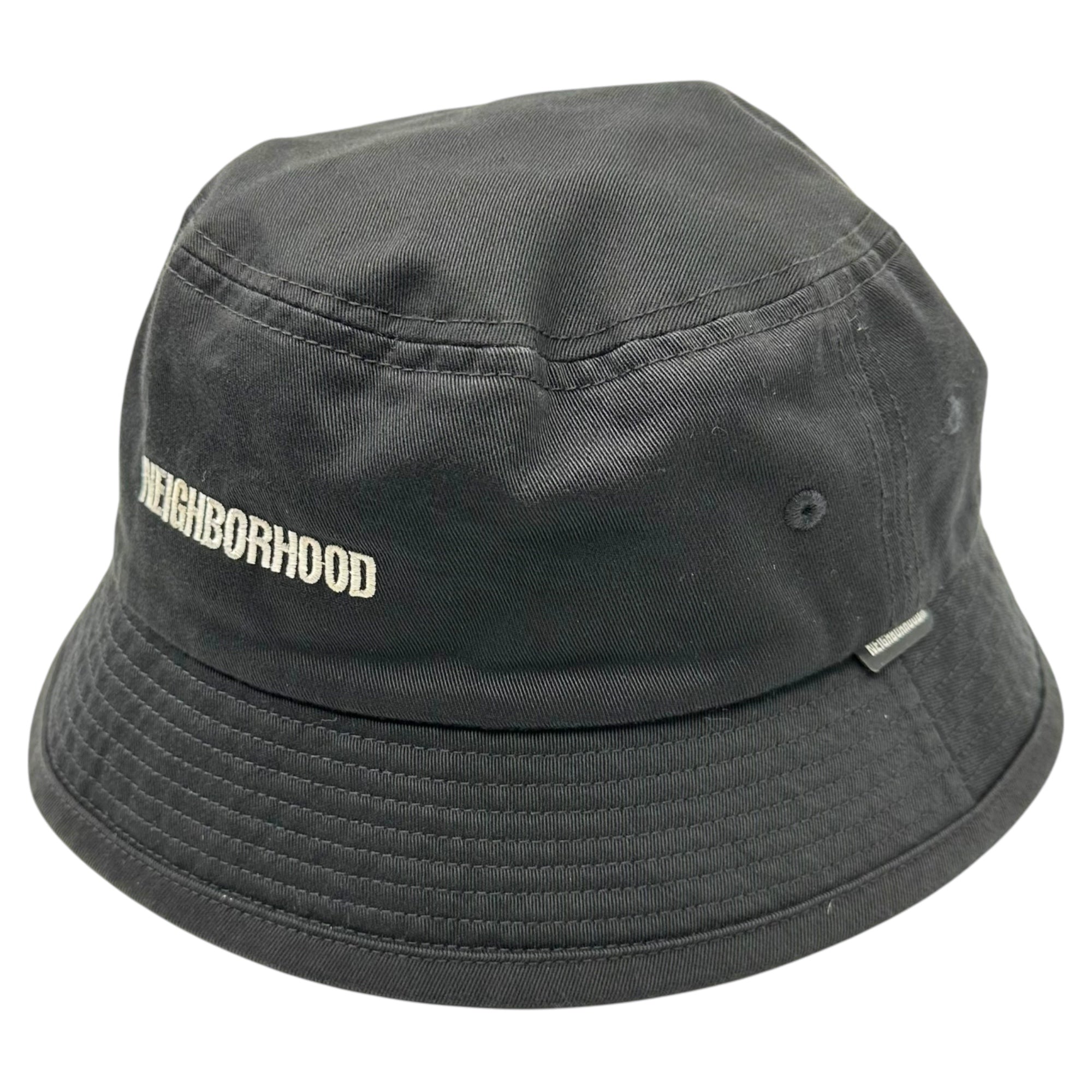 NEIGHBORHOOD(ネイバーフッド) 24AW LOGO BUCKET HAT ロゴ バケット ハット 帽子 242HCNH-HT01 ブラック