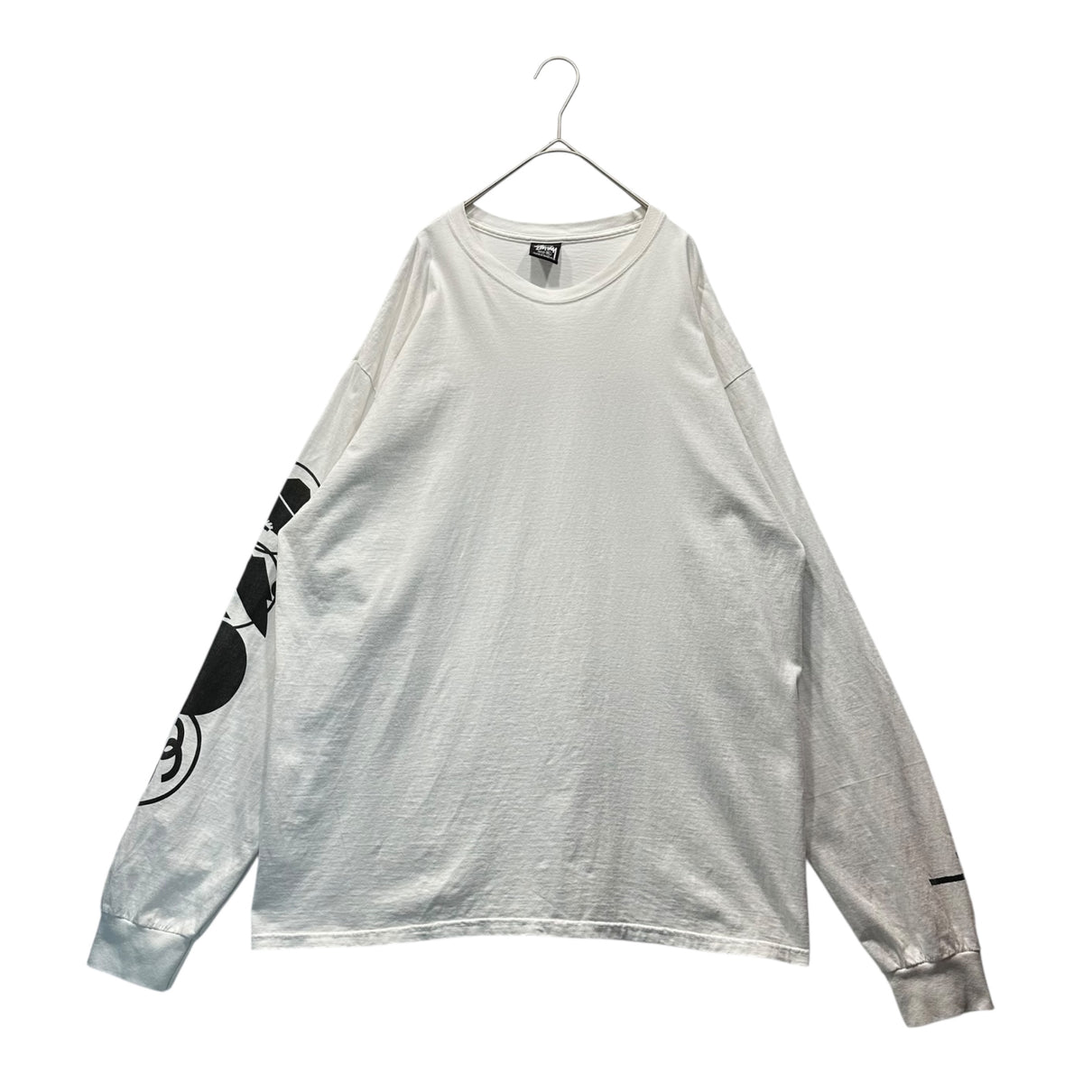 STUSSY(ステューシー) Stacked Pigment Dyed L/S Tee 袖 ロゴ 長袖 T 