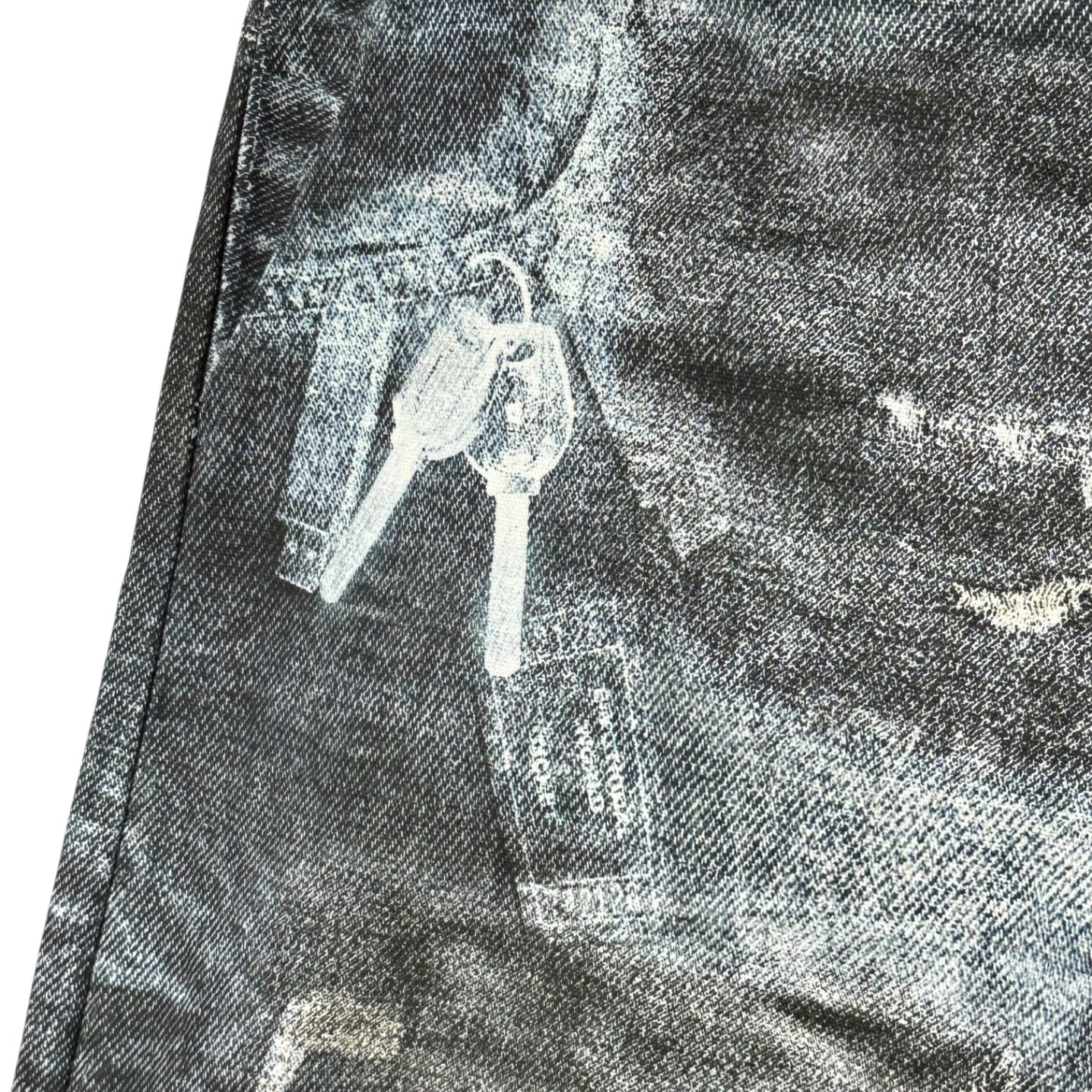 EMOTIONAL WORLD(エモーショナル ワールド) X-Ray Scanned Printed Jeans エックスレイ スキャン プリント ジーンズ 4(XL程度) ダークインディゴ
