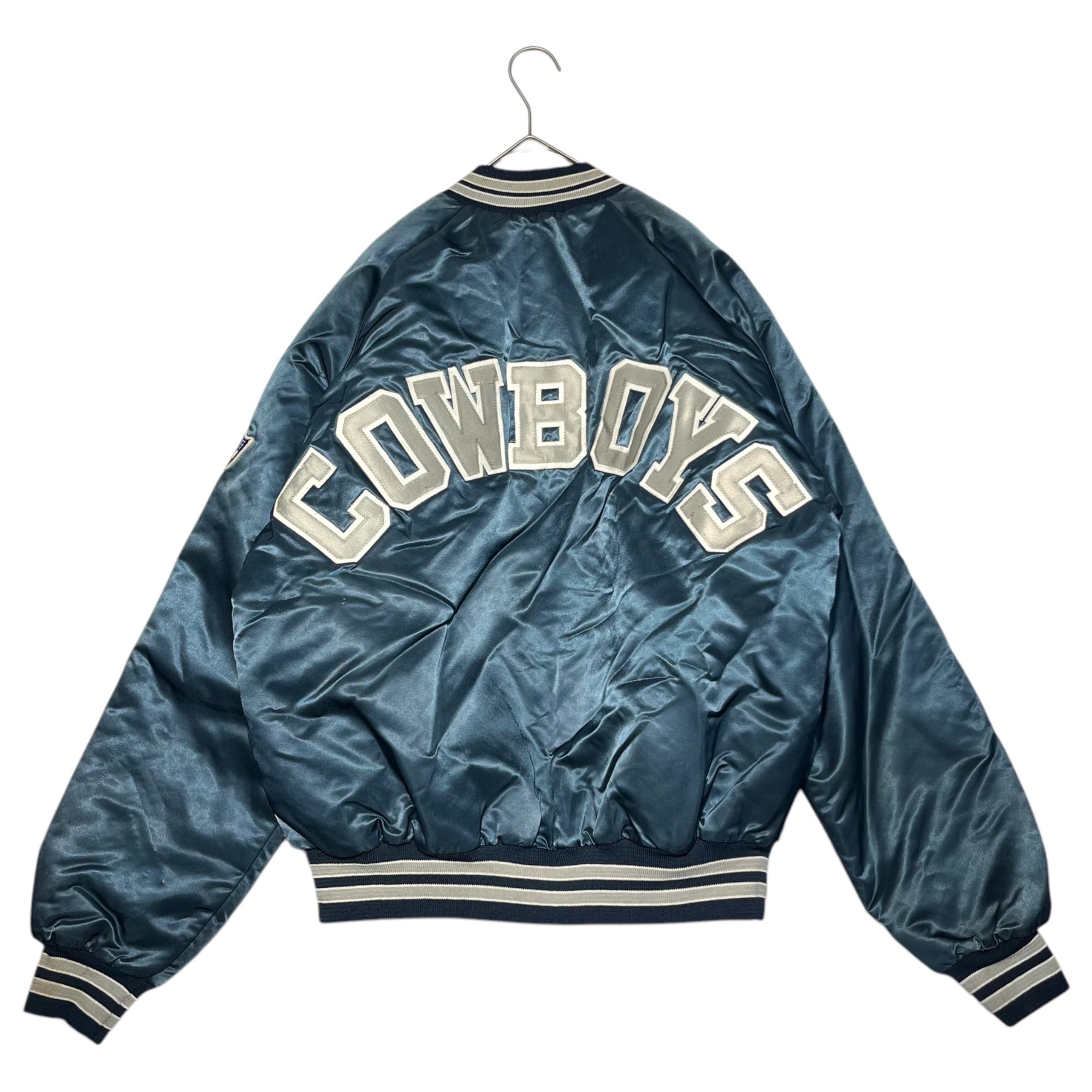 Chalk Line(チョークライン) 90's NFL COWBOYS USA made stadium jacket スタジャン L ネイビー USA製 90年代 スタジアム ジャンパー ジャケット ブルゾン ヴィンテージ 古着