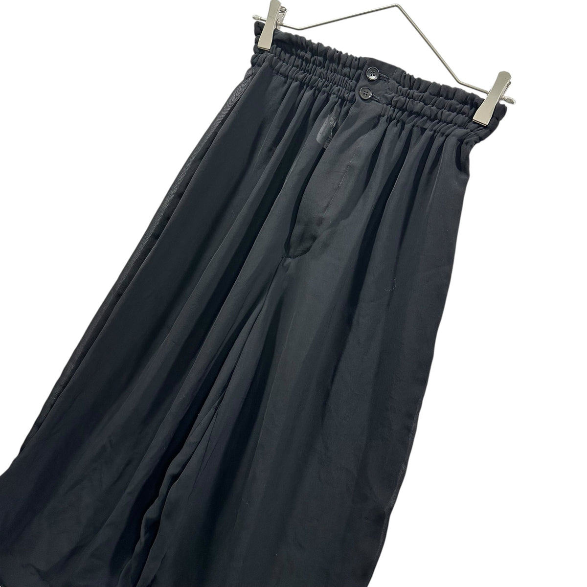 COMME des GARCONS(コムデギャルソン) 1993SS Easy Sheer Wide-Leg Pants イージー シアー ワイド パンツ GP-11035S S ブラック AD1992 90s アーカイブ