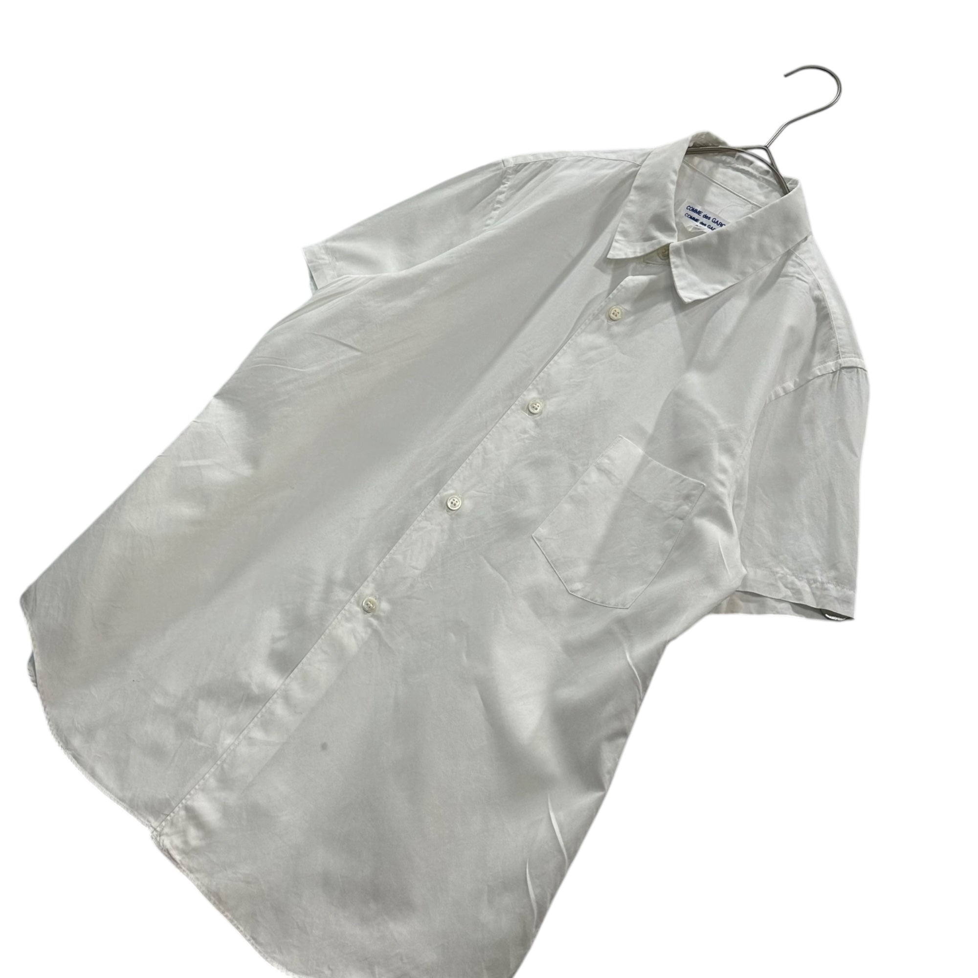 COMME des GARCONS COMME des GARCONS(コムデギャルソンコムデギャルソン) 07SS Cotton S/S Shirt コットン 半袖 シャツ RU-B003 M ホワイト AD2006