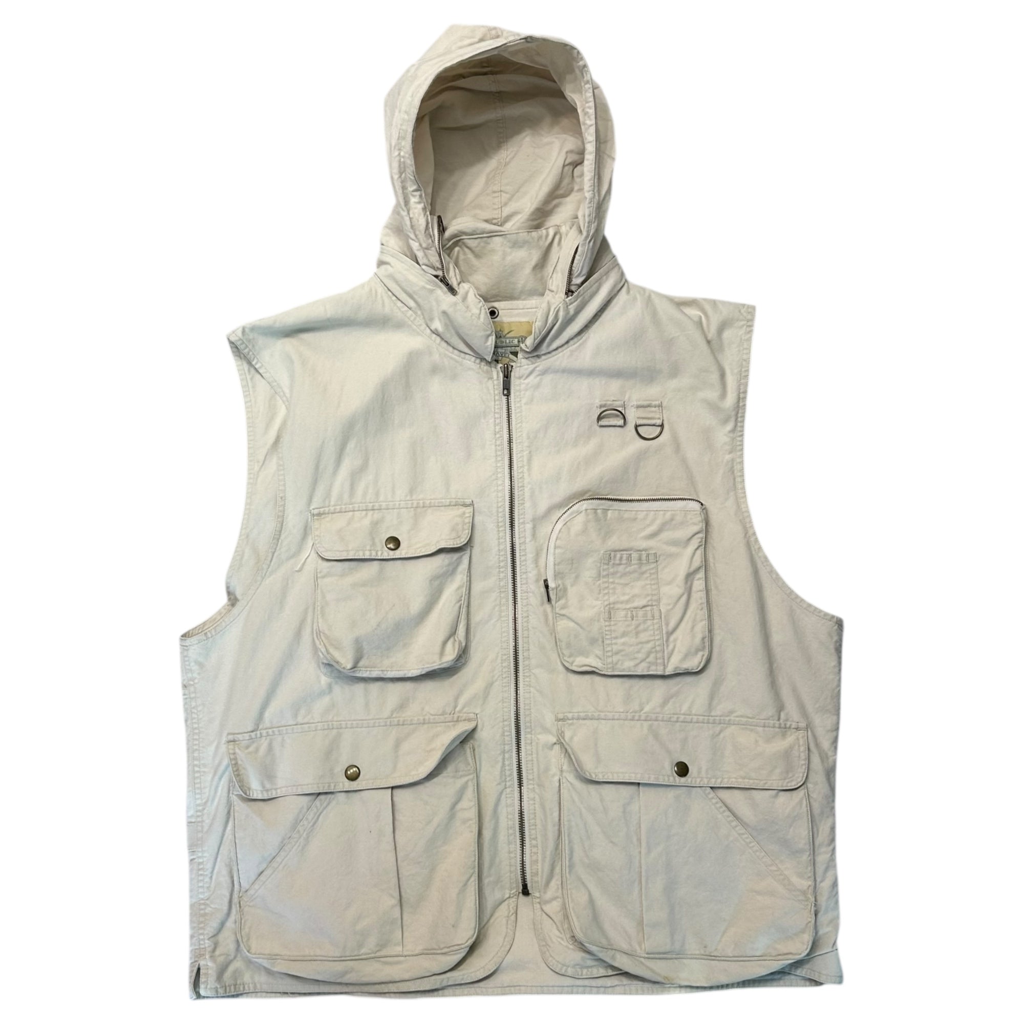 BANANA REPUBLIC(バナナリパブリック) 90’s ”SAFARI&TRAVEL” Safari Vest サファリ ベスト XL ベージュ 90年代 ヴィンテージ