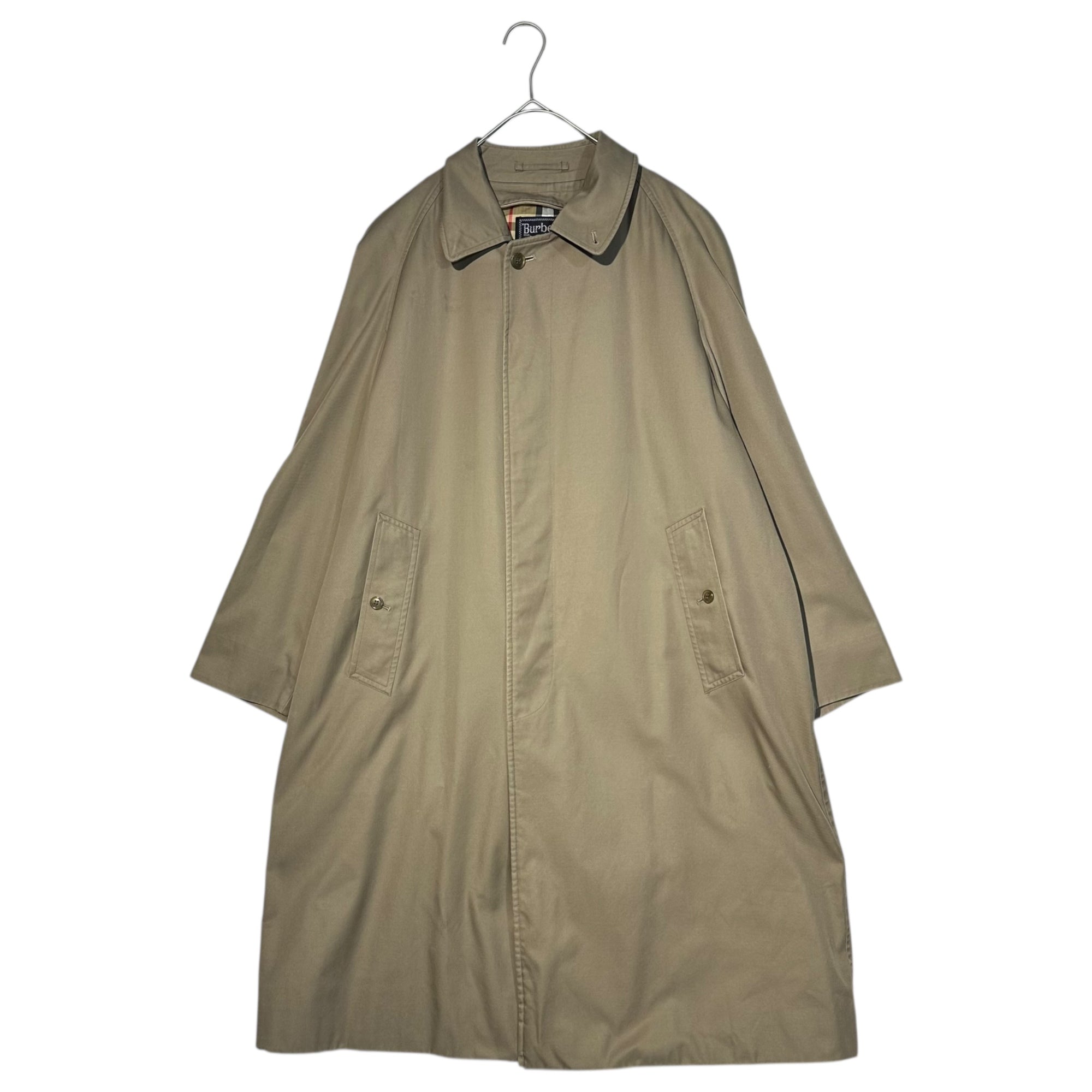Burberry’s(バーバリーズ) 80's Nova Check Lining Stencil Collar Coat ノヴァチェック ライニング ステンカラー コート 170(ML程度) ベージュ 推定80年代 ヴィンテージ