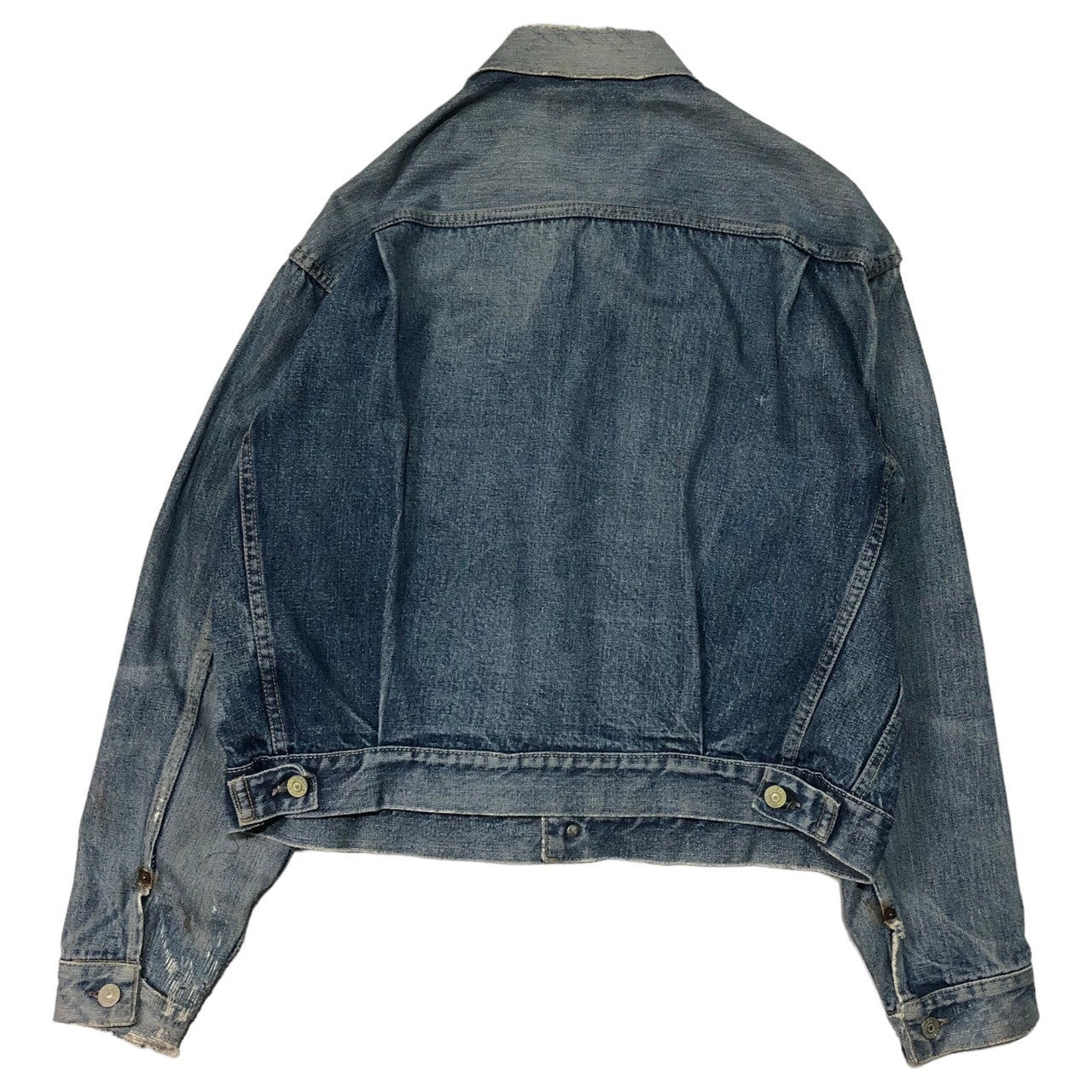 Levi's(リーバイス) 50's ~ 60's 507XX TYPE II trucker jacket 2nd セカンド デニム ジャケット ヴィンテージ 表記無し(L程度) インディゴ 裏ボタン17 50年代~60年代 オリジナル 両面タブ
