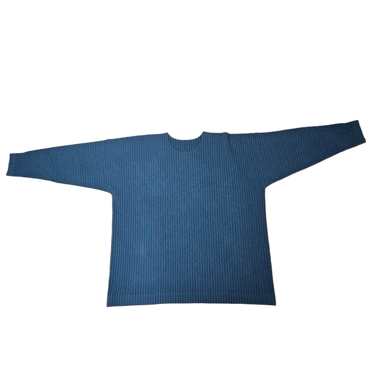 HOMME PLISSE ISSEY MIYAKE(オムプリッセイッセイミヤケ) 21SS Cotton poly pleated pullover/コットンポリプリーツプルオーバー HP21JK151 SIZE 2(M) ネイビー