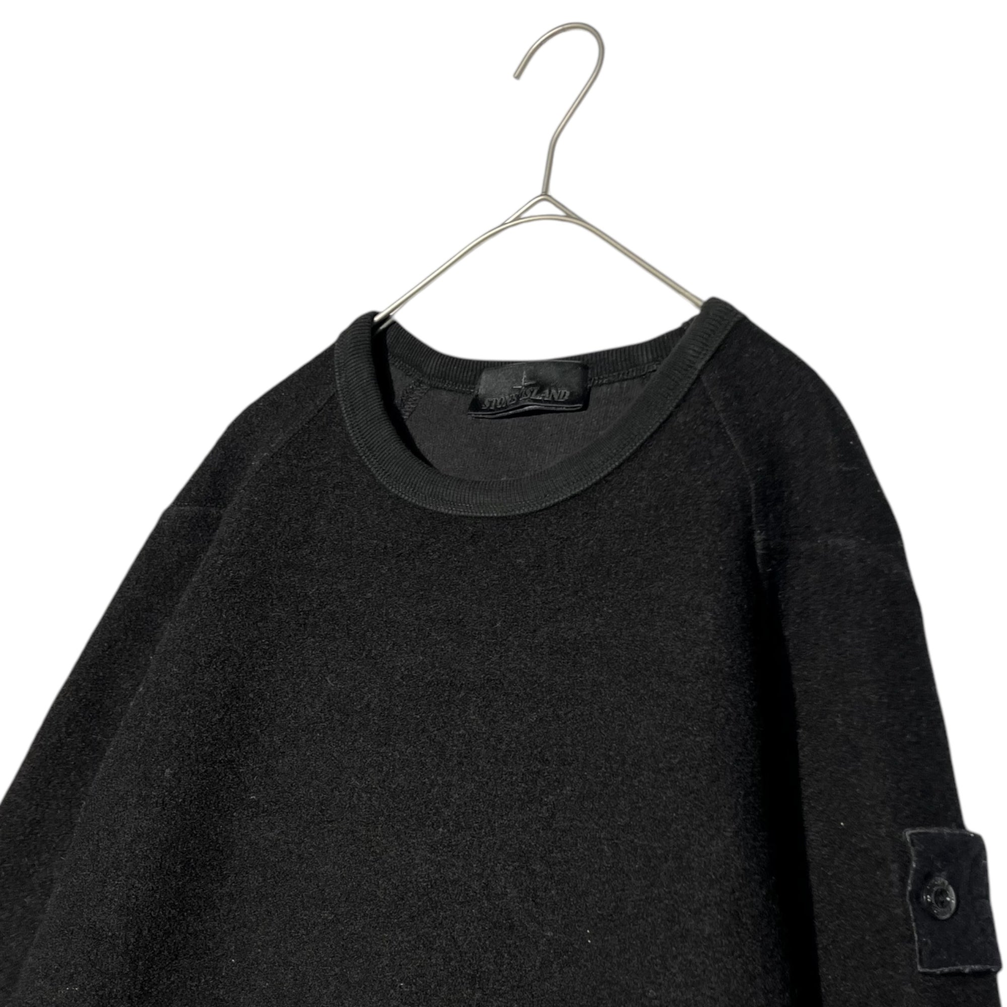 STONE ISLAND SHADOW PROJECT(シャドウプロジェクト) 20AW cotton wool crew neck sweatshirts コットン ウール クルーネック スウェット 7315654F5 M ブラック