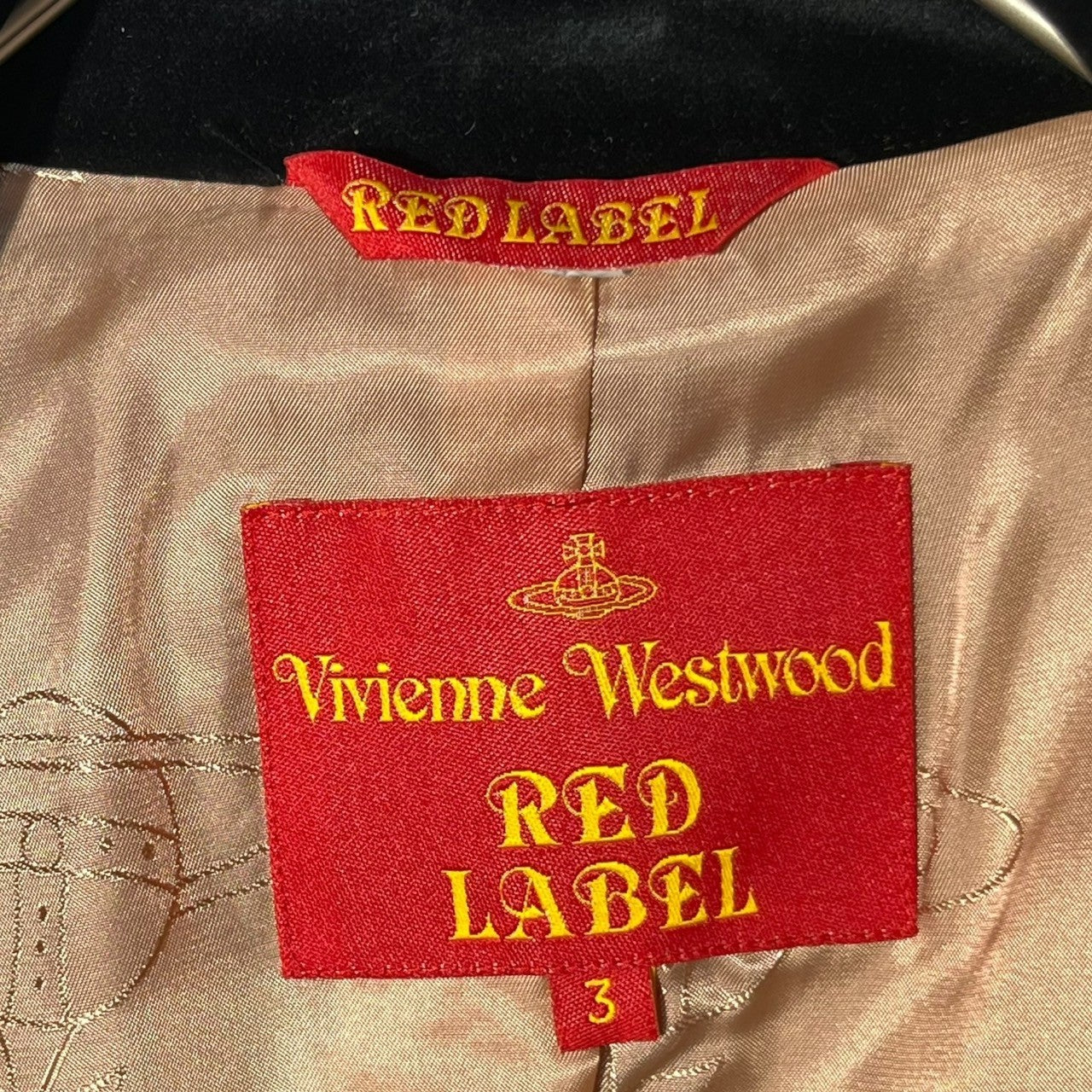 Vivienne Westwood RED LABEL(ヴィヴィアンウエストウッドレッドレーベル) 00's Velor collar shaggy wool orb button check coat 襟 ベロア シャギー ウール オーブボタン チェック コート モヘア調 357-01-67513 3(L) レッド×ネイビー オリゾンティタグ