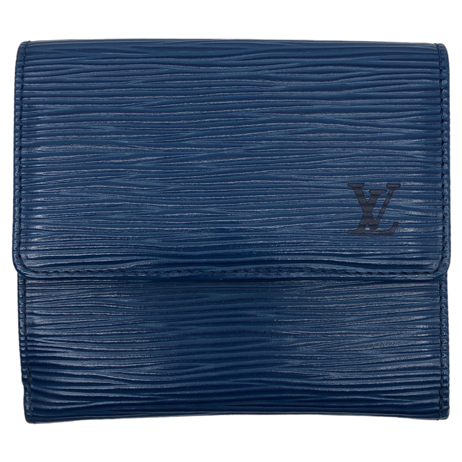 LOUIS VUITTON(ルイヴィトン) エピ ポルト モネ ビエ カルト クレディ M63485 ブルー 3折り 財布 コンパクト ウォレット