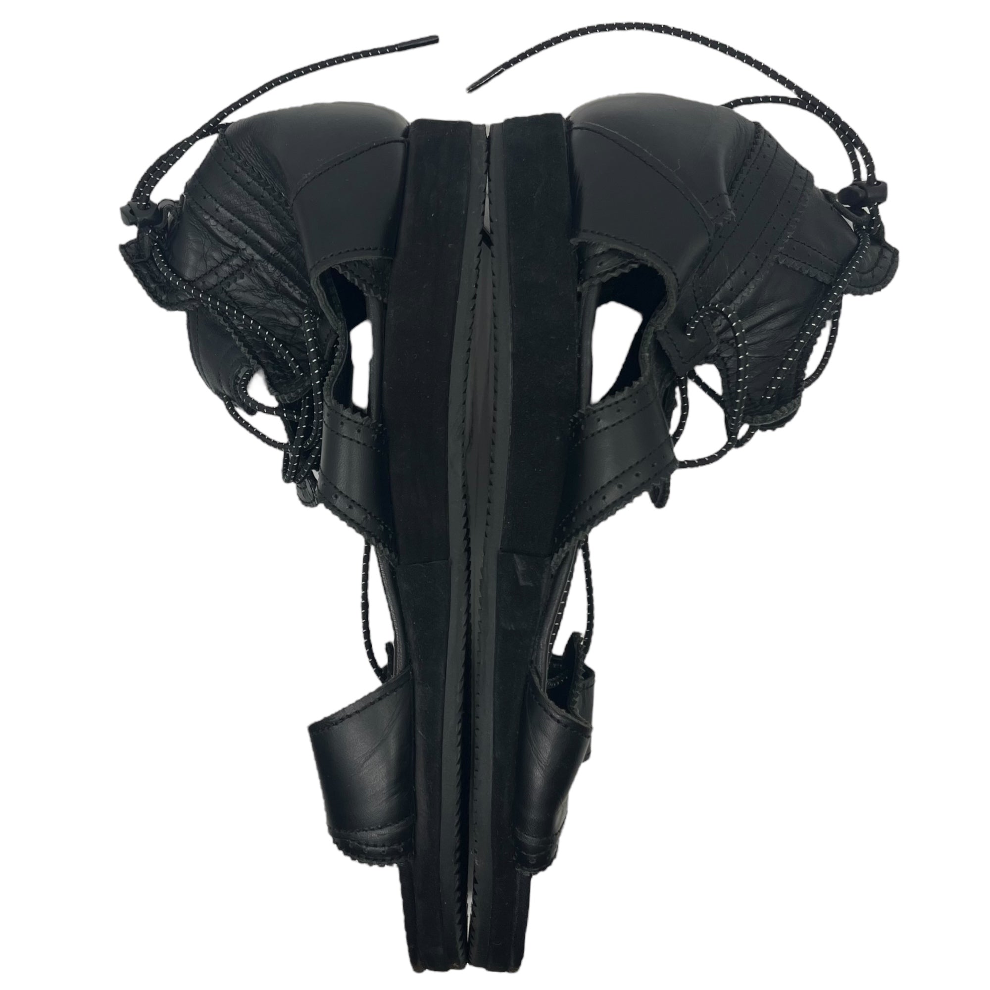 yoshio kubo(ヨシオクボ) レザー レースアップ サンダル 表記無し ブラック